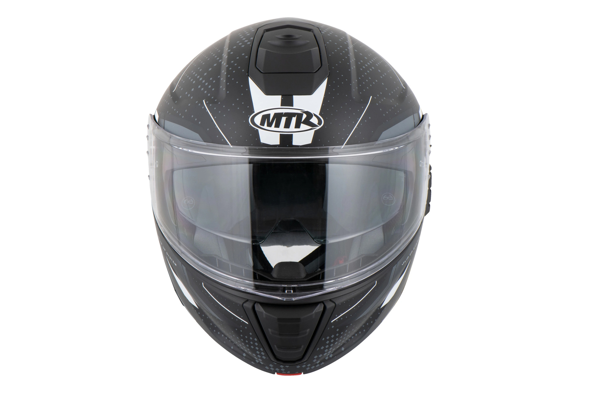 MTR K-4 Evo Fusion 217878 Fusion Mattgrau/Weiß M Motorradhelm