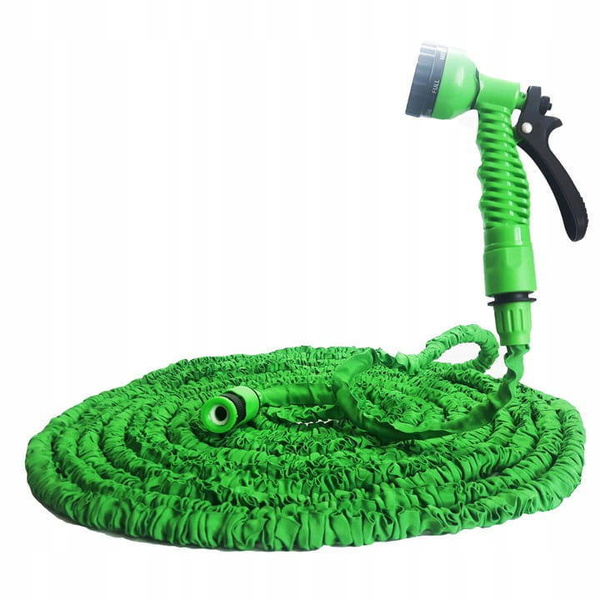 30 m langer, dehnbarer Gartenschlauch mit Spritzpistole von AmazonBasics