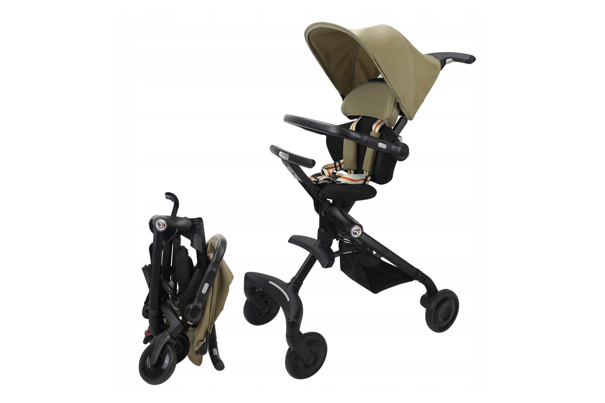 509 Crew EZ-TRAVELLER Khaki Kompakter Faltkinderwagen