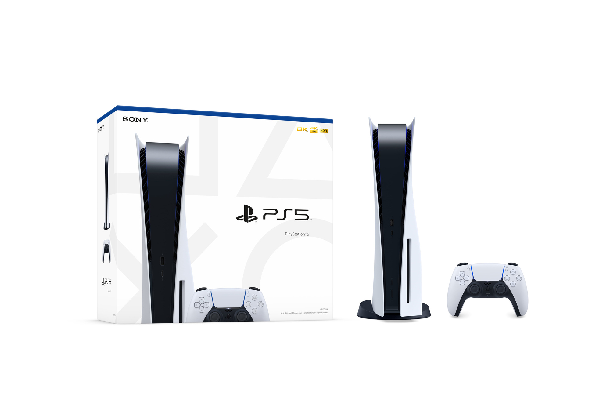 Sony PlayStation 5 PS5 Konsole 825GB Blu-ray Laufwerk 4K 120Hz CFI-1216A