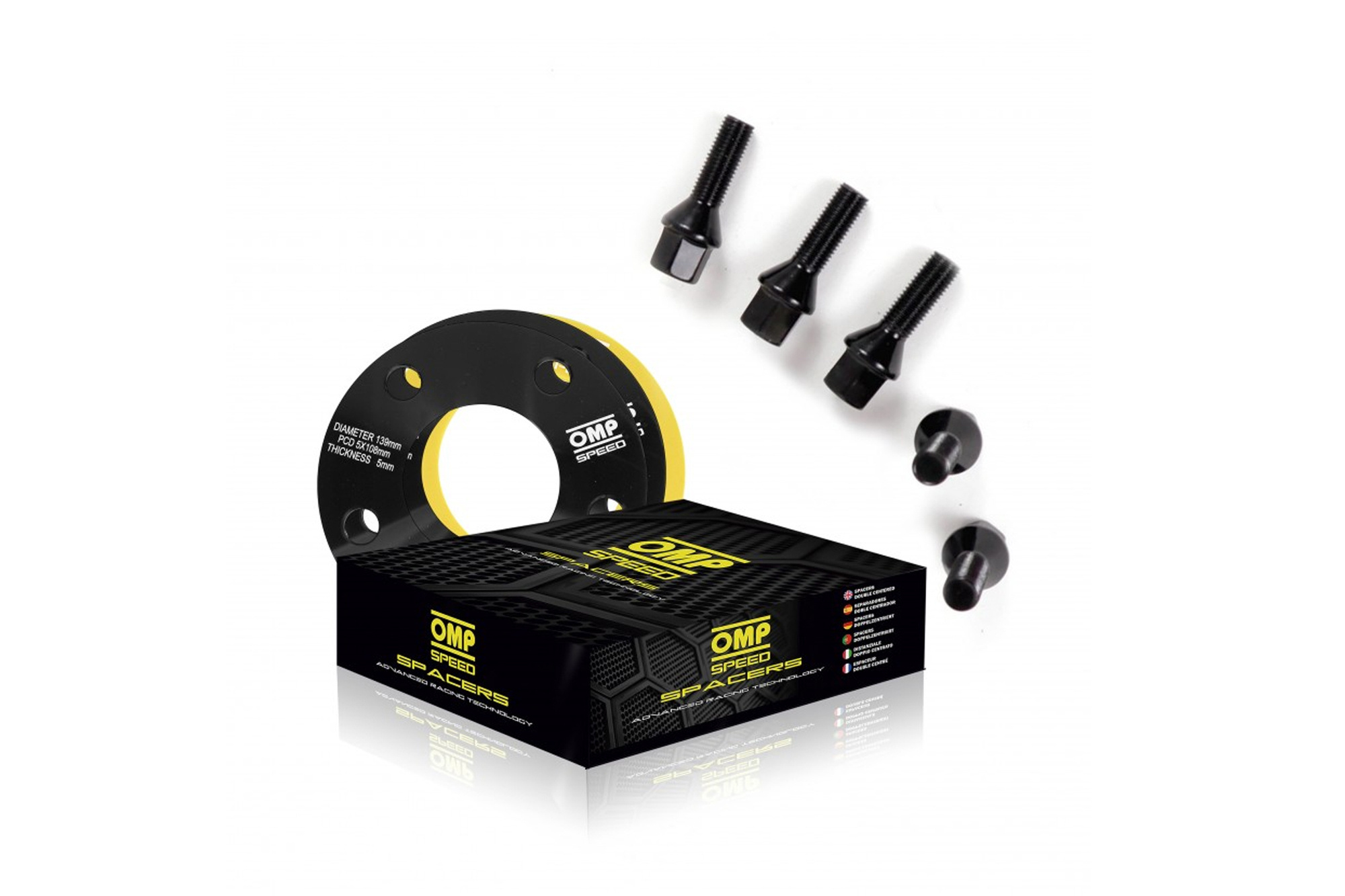 OMP-Abstandshalter 20MM 5X120 72,5 M12X1,5+14X1,25, OMPS08832001