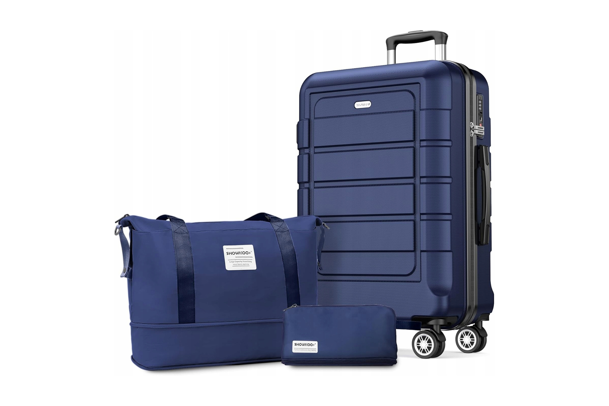 SHOWKOO ABS+PC XL Koffer mit TSA-Schloss 93L