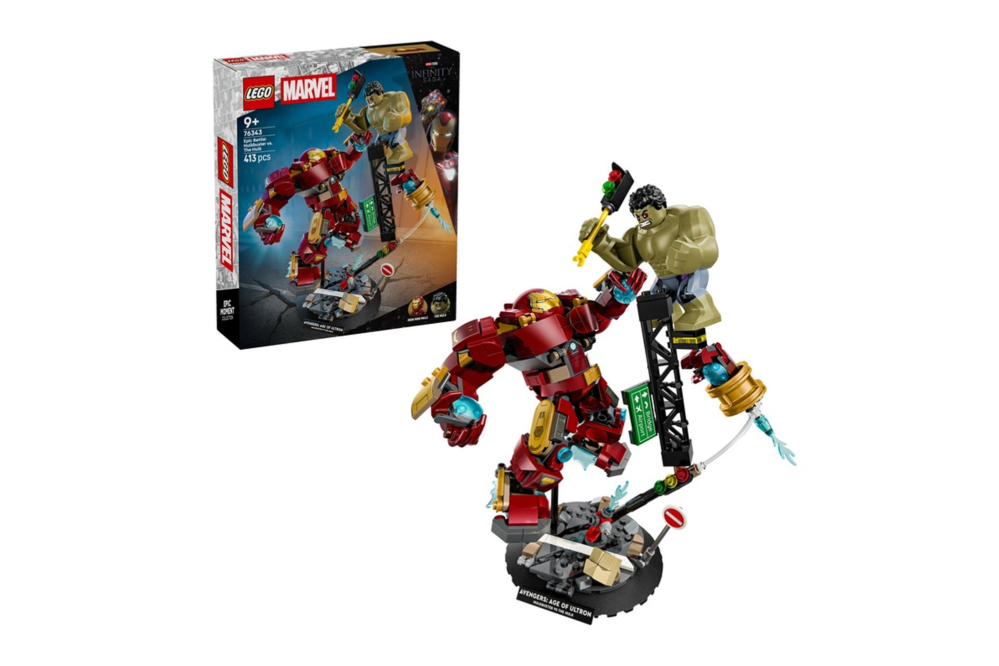 LEGO Marvel 76343 Epischer Kampf: Hulkbuster gegen Hulk Avengers 413 Teile