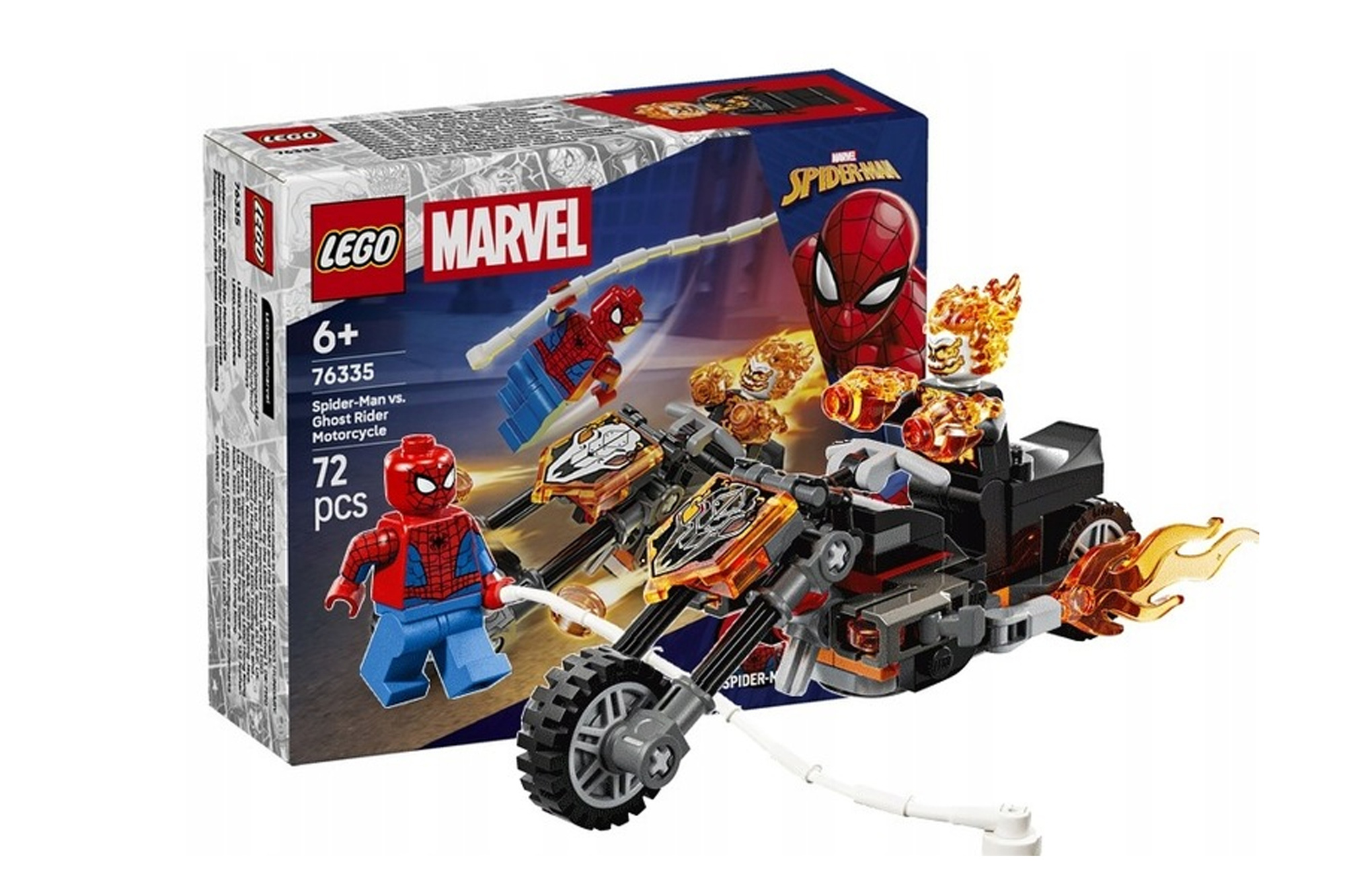 LEGO Marvel 76335 Spider-Man vs. Ghost Rider Motorcycle