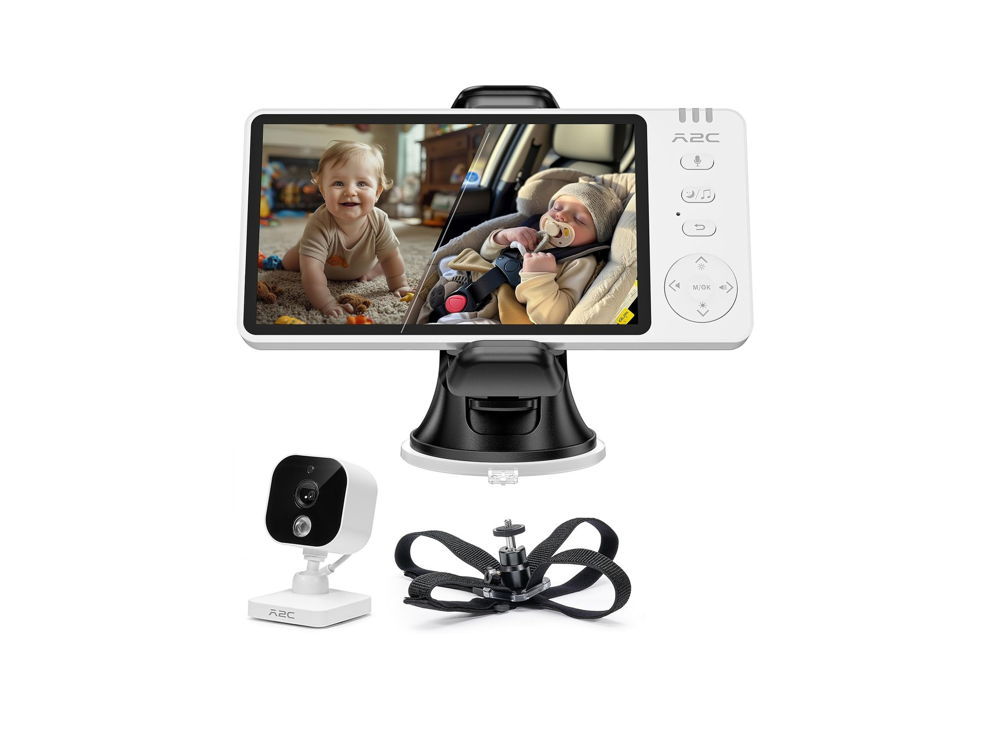 APPS2Car 2-in-1 Baby Monitor Car Home Camera 1080P