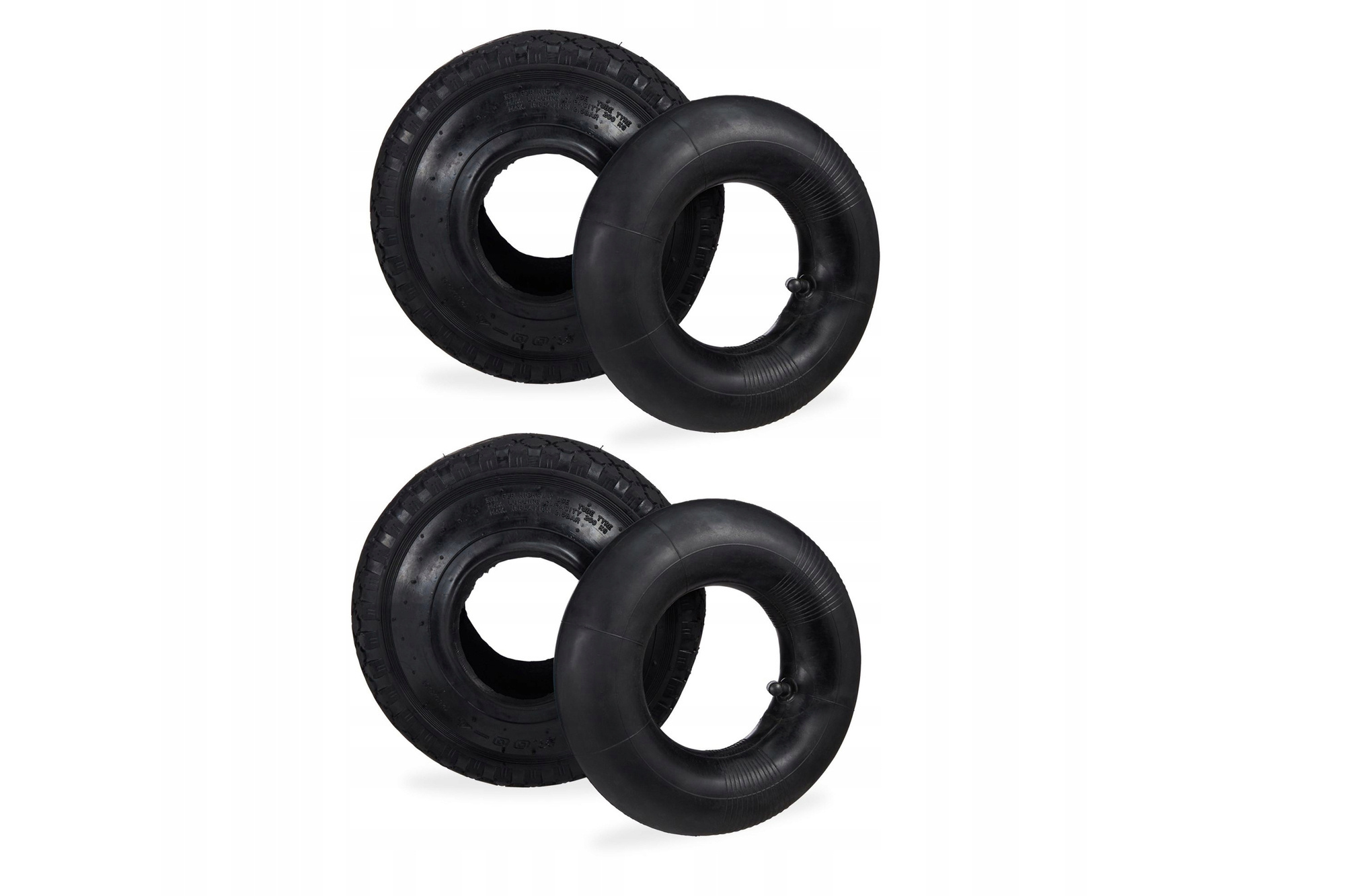 Wheelbarrow tire with inner tube 3.00-4", 2 pcs Relaxdays 10026094