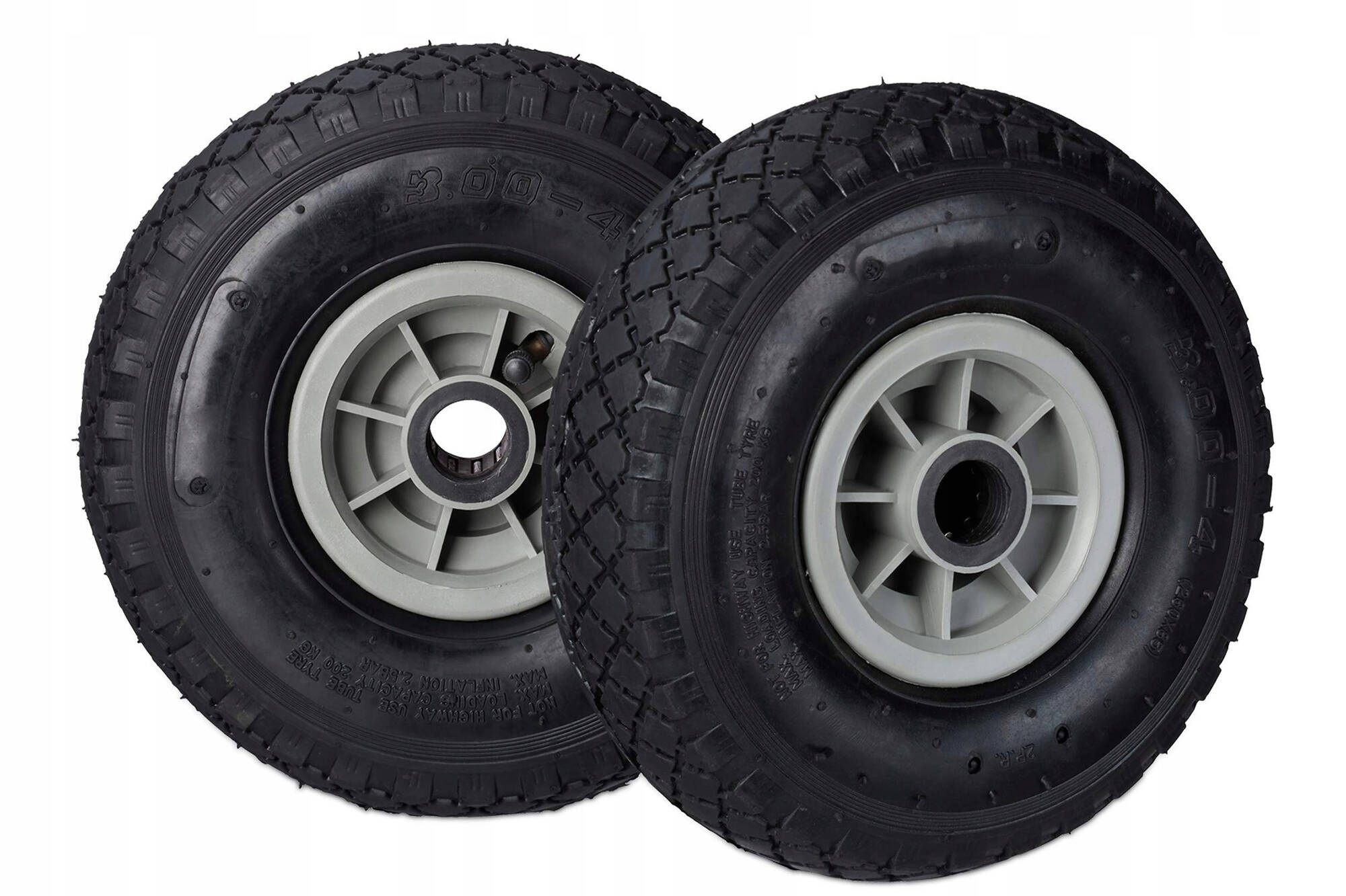 Pneumatic wheels for trolley wheelbarrow 3.00-4 2 pcs Relaxdays 10026066957