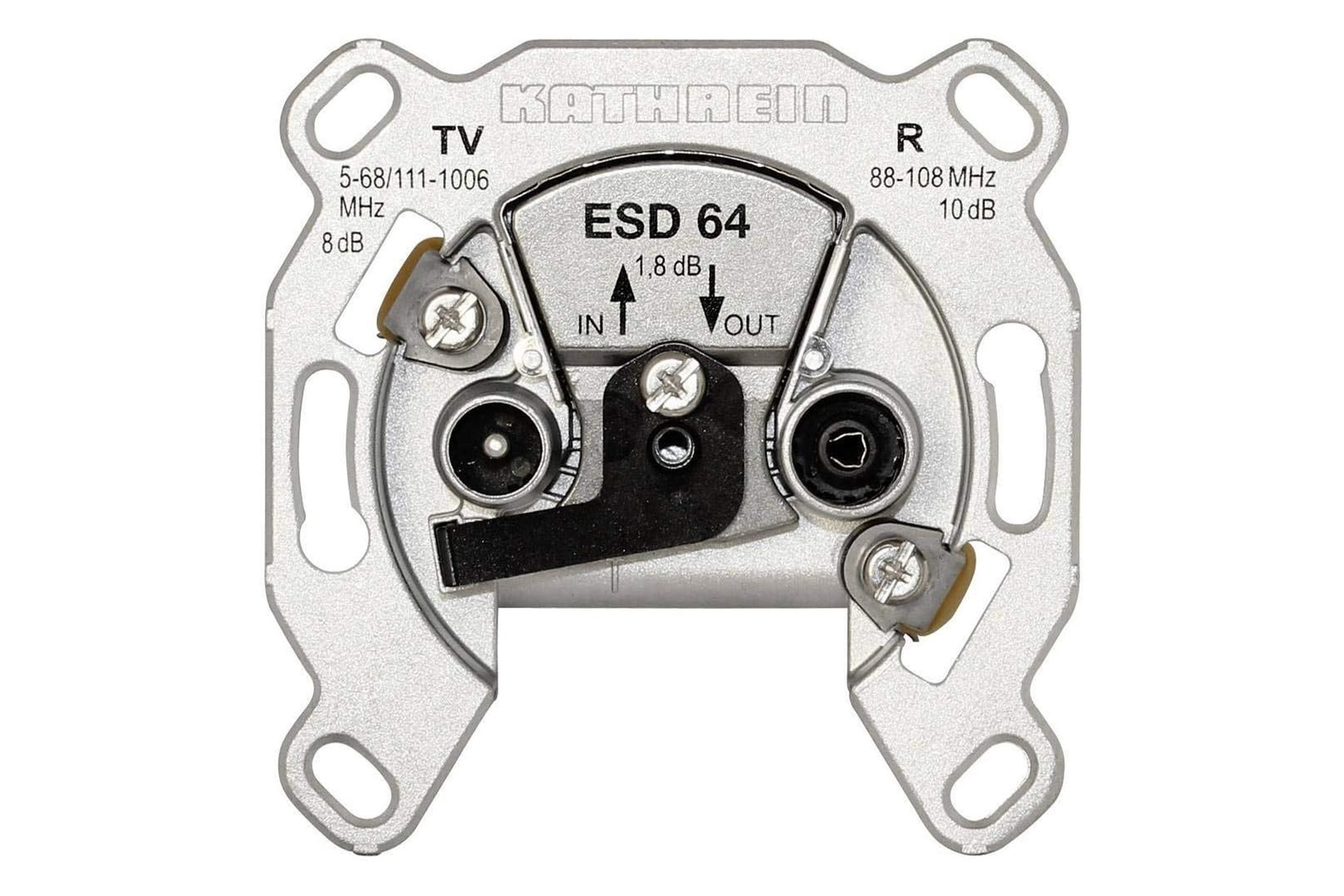Antenna socket 2x ESD 64 pass-through socket 1 pc.