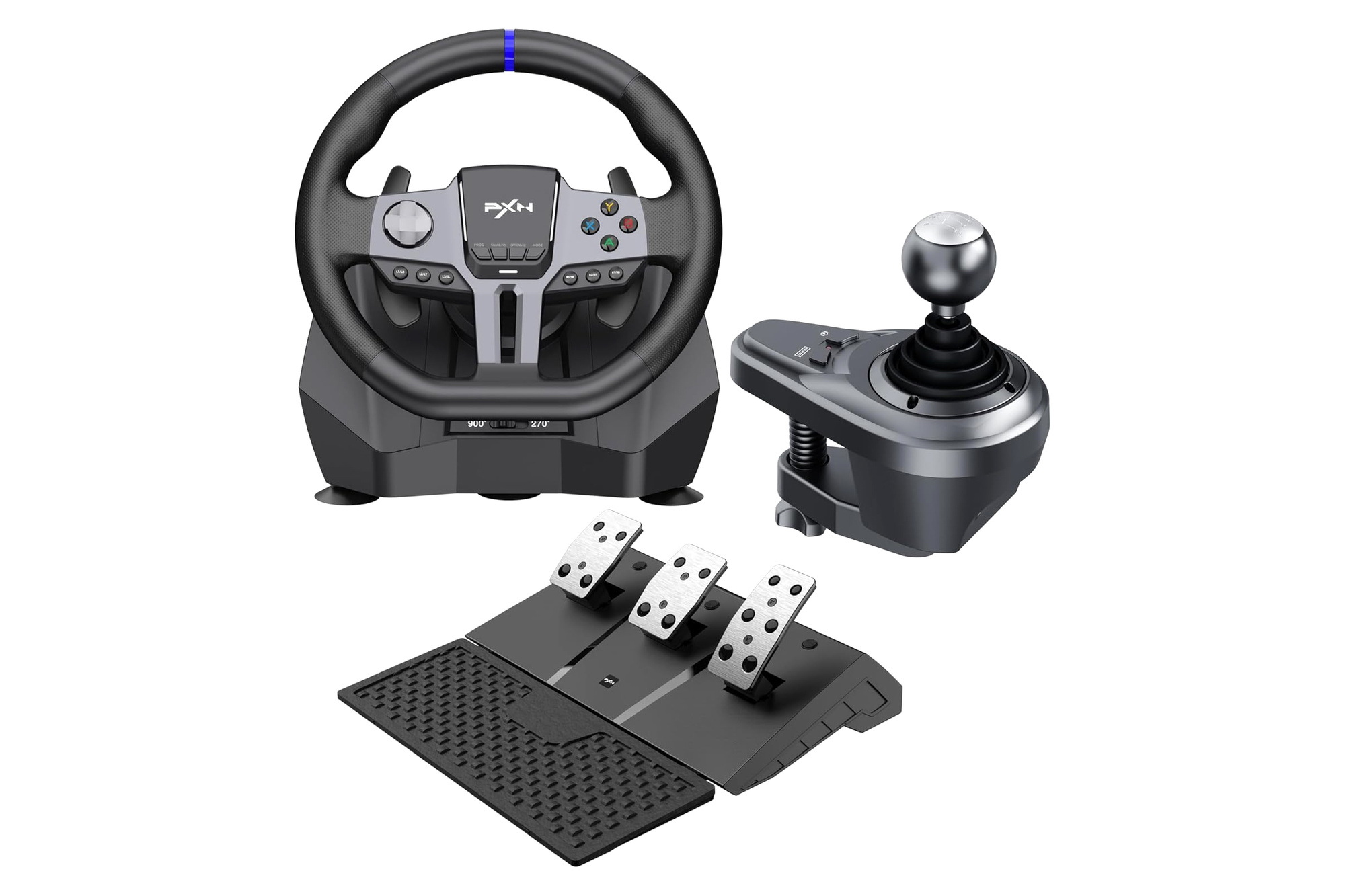 PXN V9 Gen2 PC Racing Wheel with Pedals 270/900° Magnetic RGB