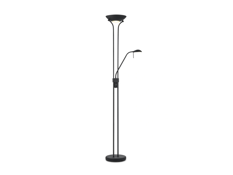 Home Sweet Home A908912-21 LED Floor Lamp 180 cm Black | Uplight with Reader, Dimmable