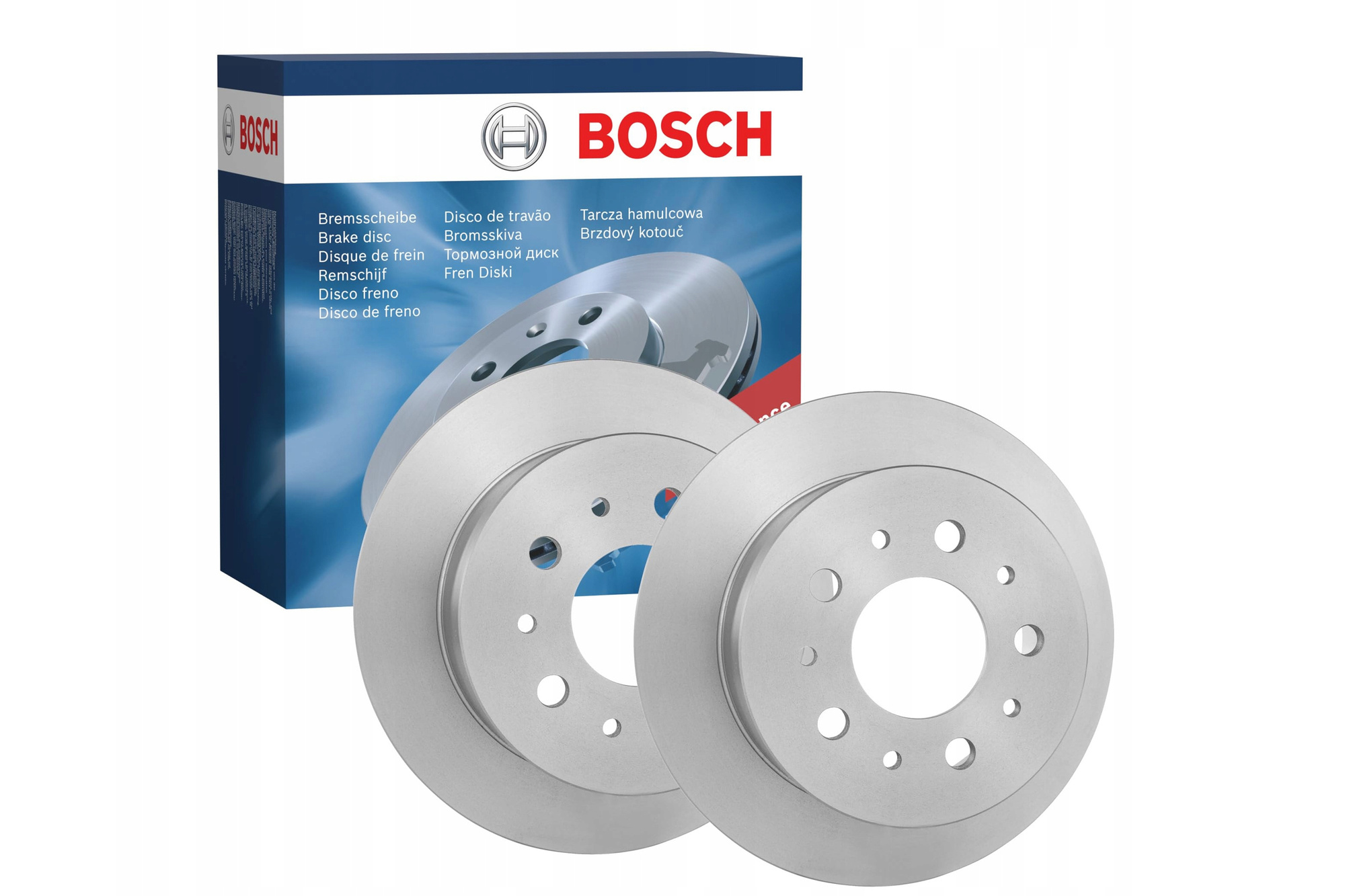 Bosch Brake Discs Set Solid 280mm Fiat Ducato Boxer Relay