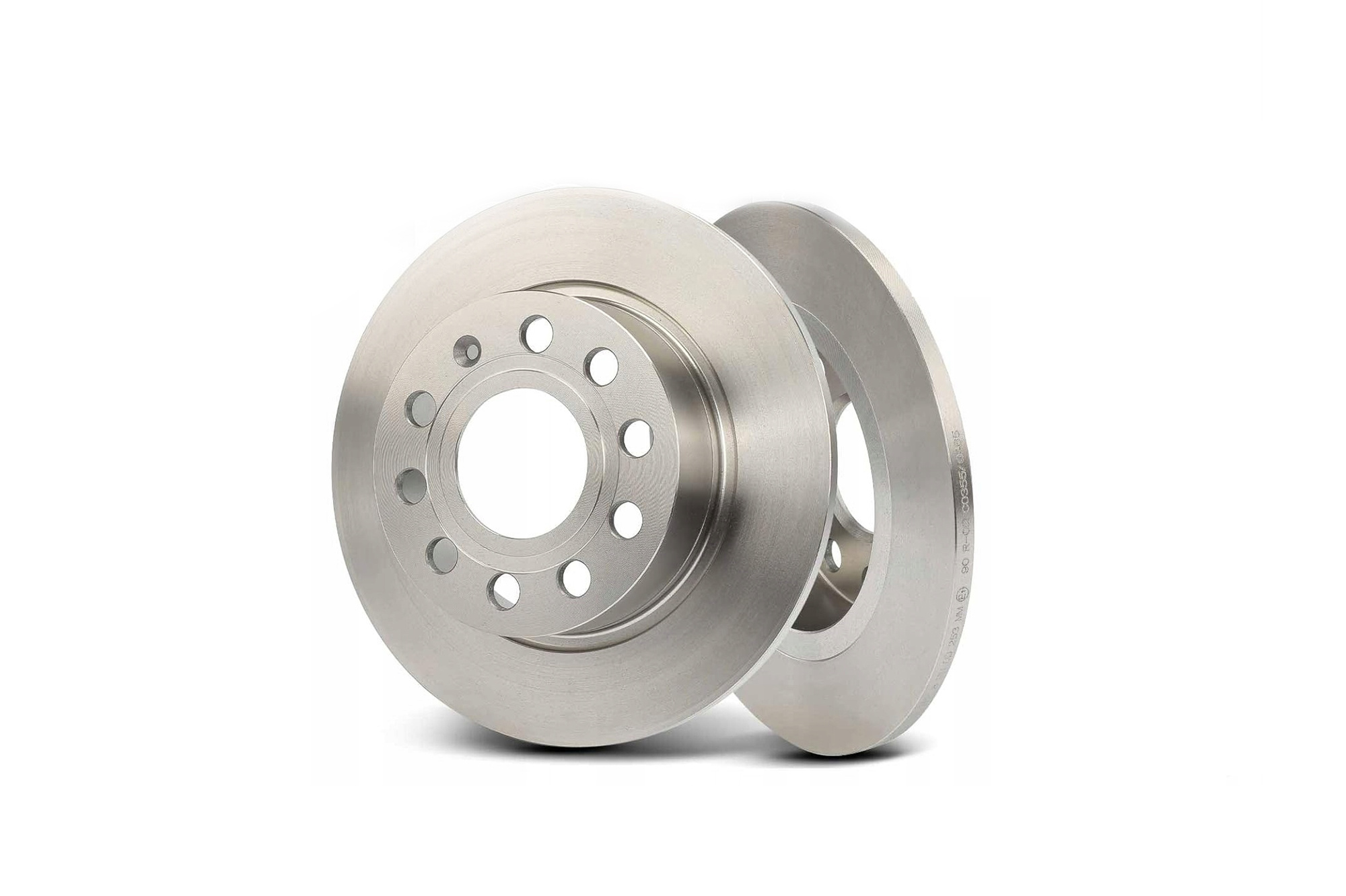 Rear Brake Discs Solid Set Audi A3 VW Golf V VI 253mm Frankberg