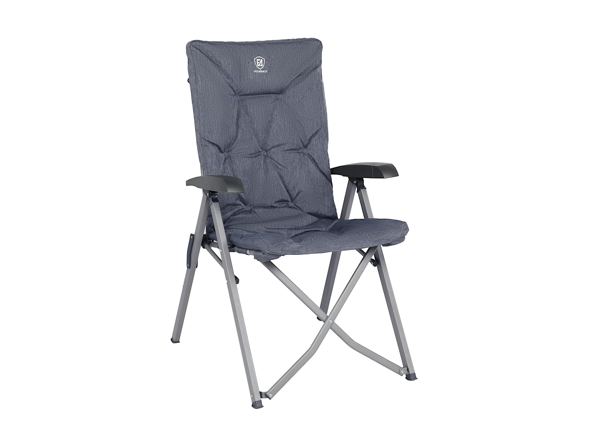 EVER ADVANCED Luxury Folding Camping Chair with Backrest 150kg