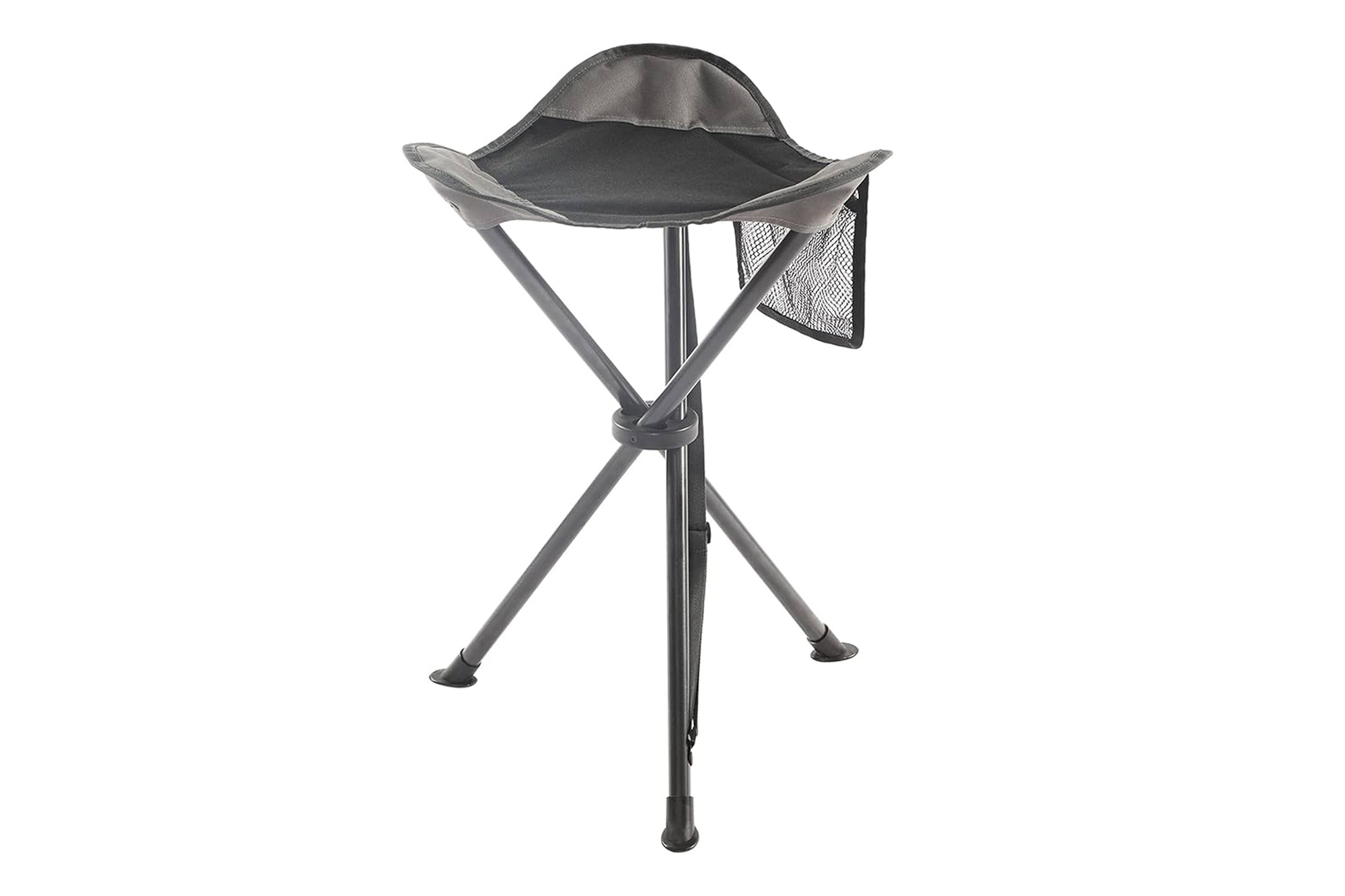 EVER ADVANCED Ultralight Folding Three-Leg Stool Black