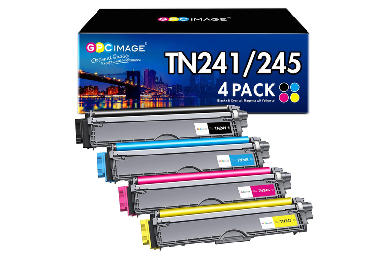 GPC Image Toners TN241/TN245 4 colors CMYK for Brother 2500/2200 pages.