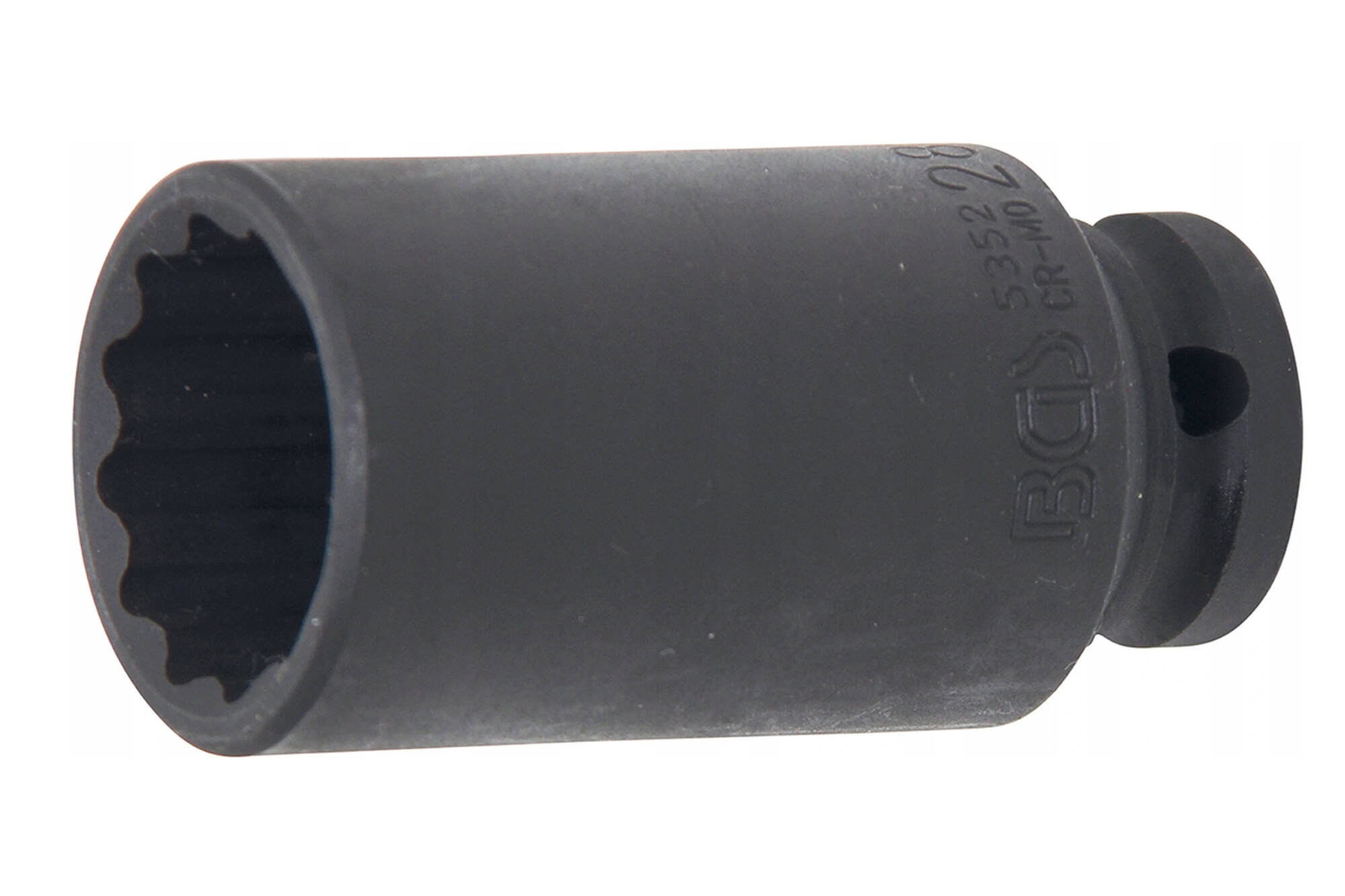 1/2" 28 mm impact socket 12-point long BGS 5352