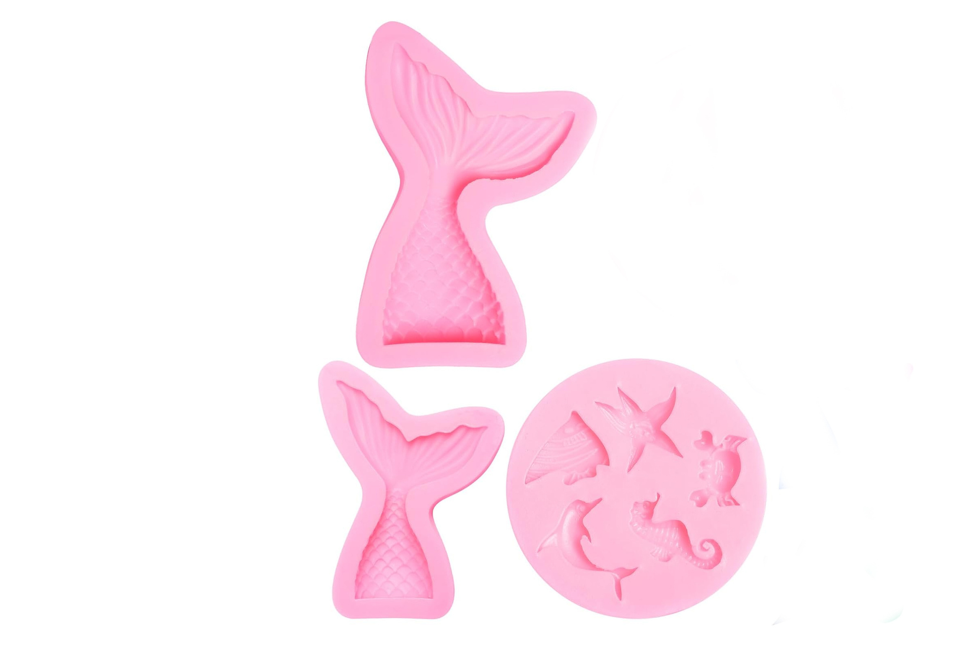 3D silicone baking molds 3 pcs.