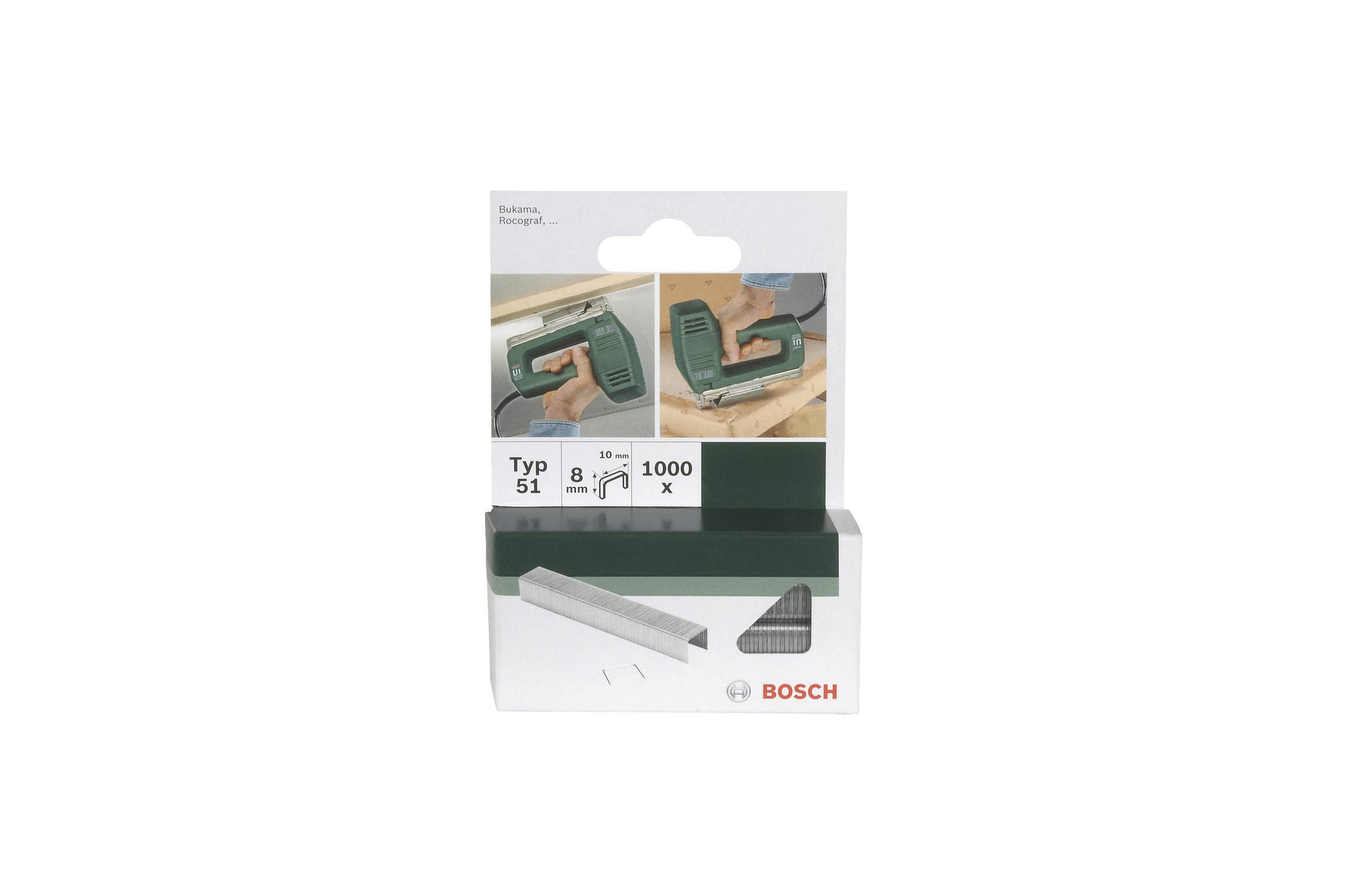 Bosch Accessories 2609255832 Type 51 Staple 8 mm x 10 mm 1000 pcs.