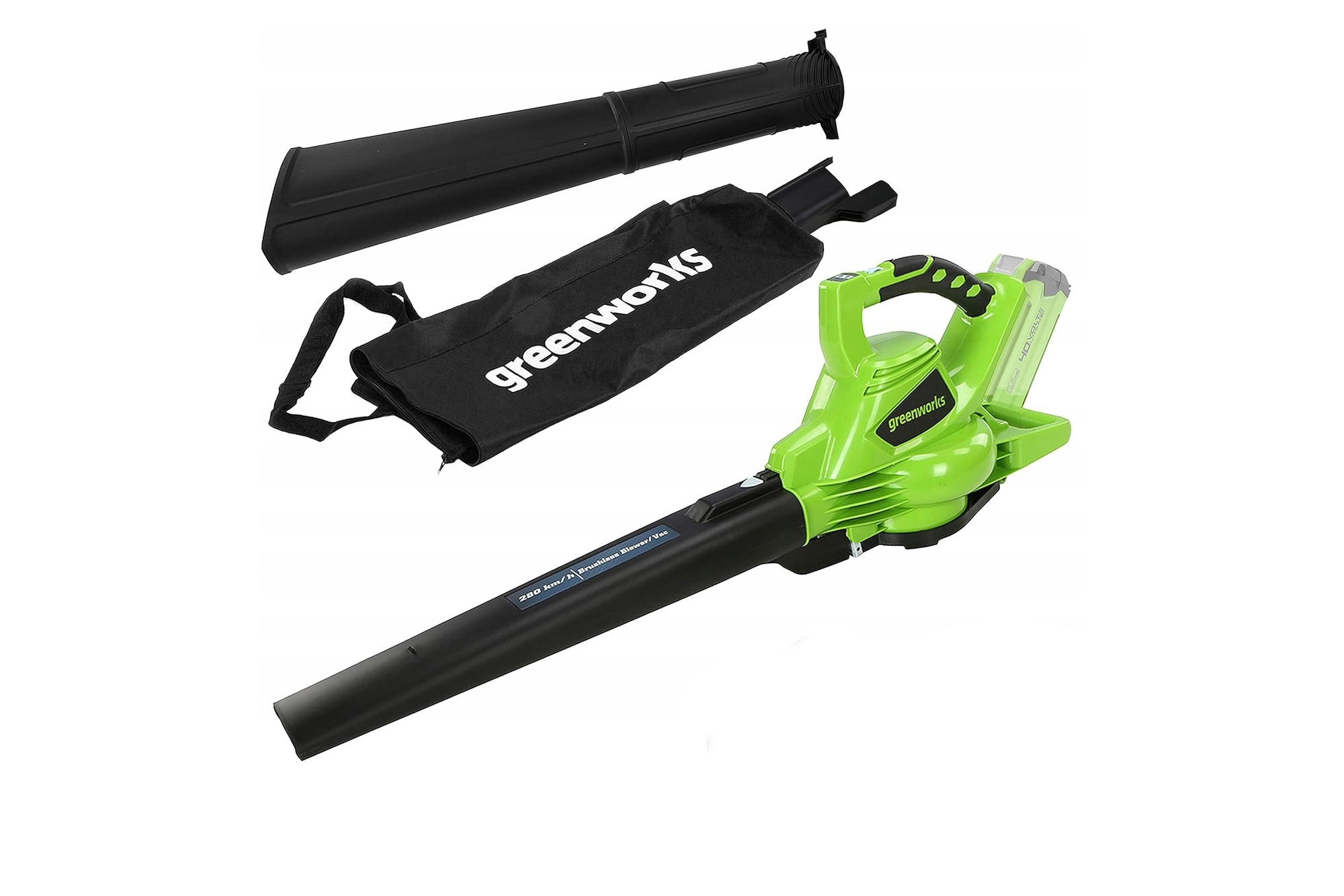 Greenworks GD40BVK2X Leaf Blower Vacuum Cleaner 40V - No Battery