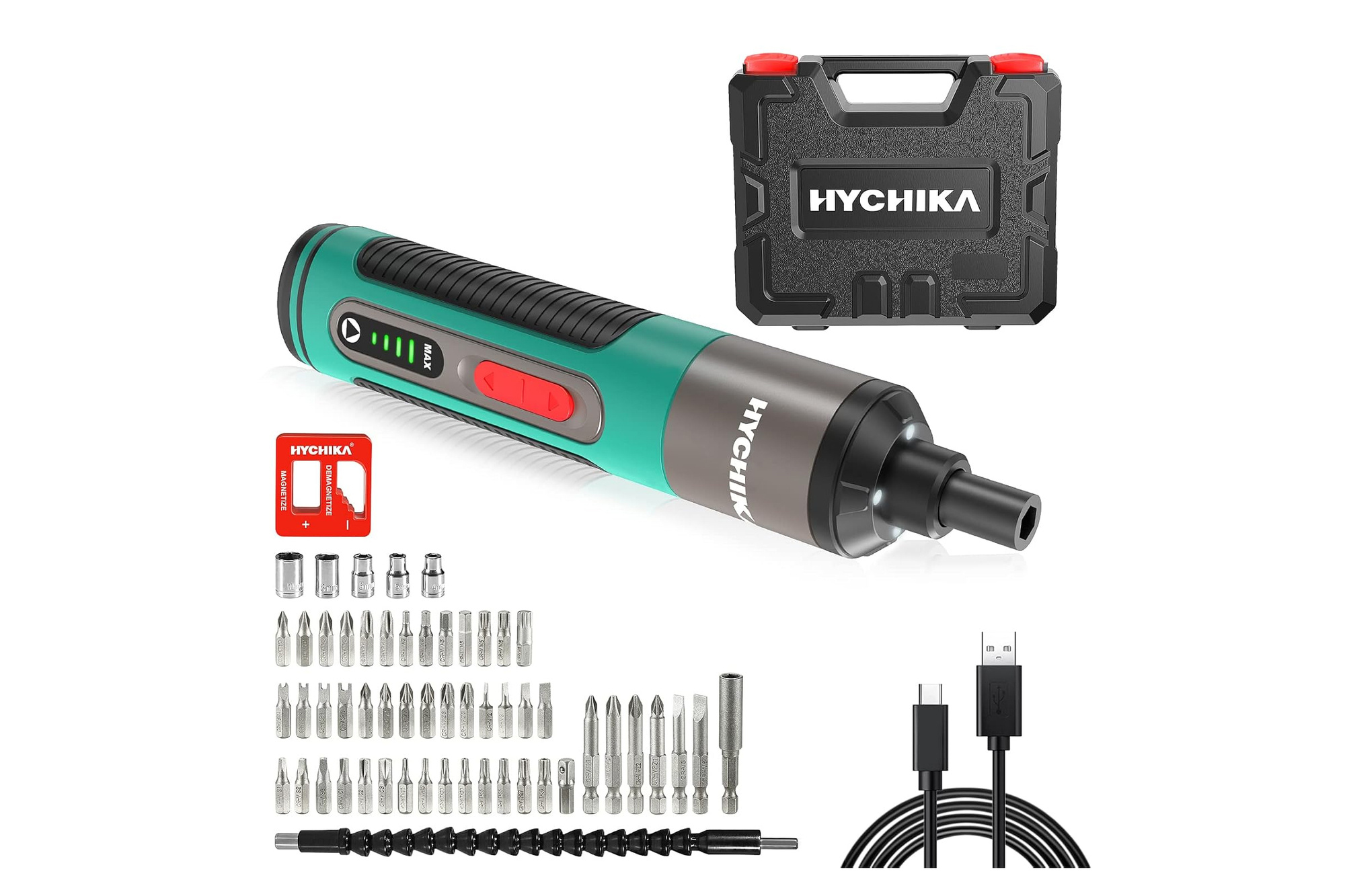 Hychika HYQ2002 Cordless screwdriver 3.6V USB tips