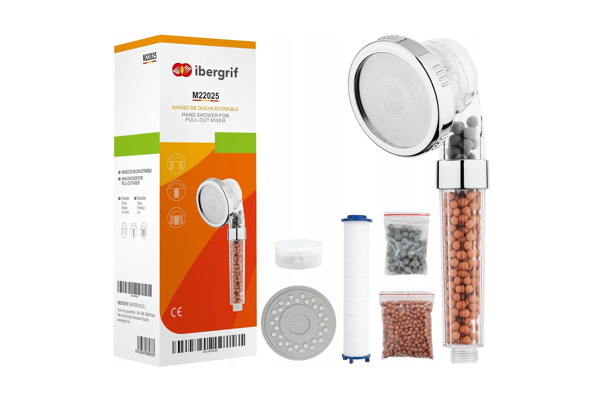 IBERGRIF M22025 Water filter shower head