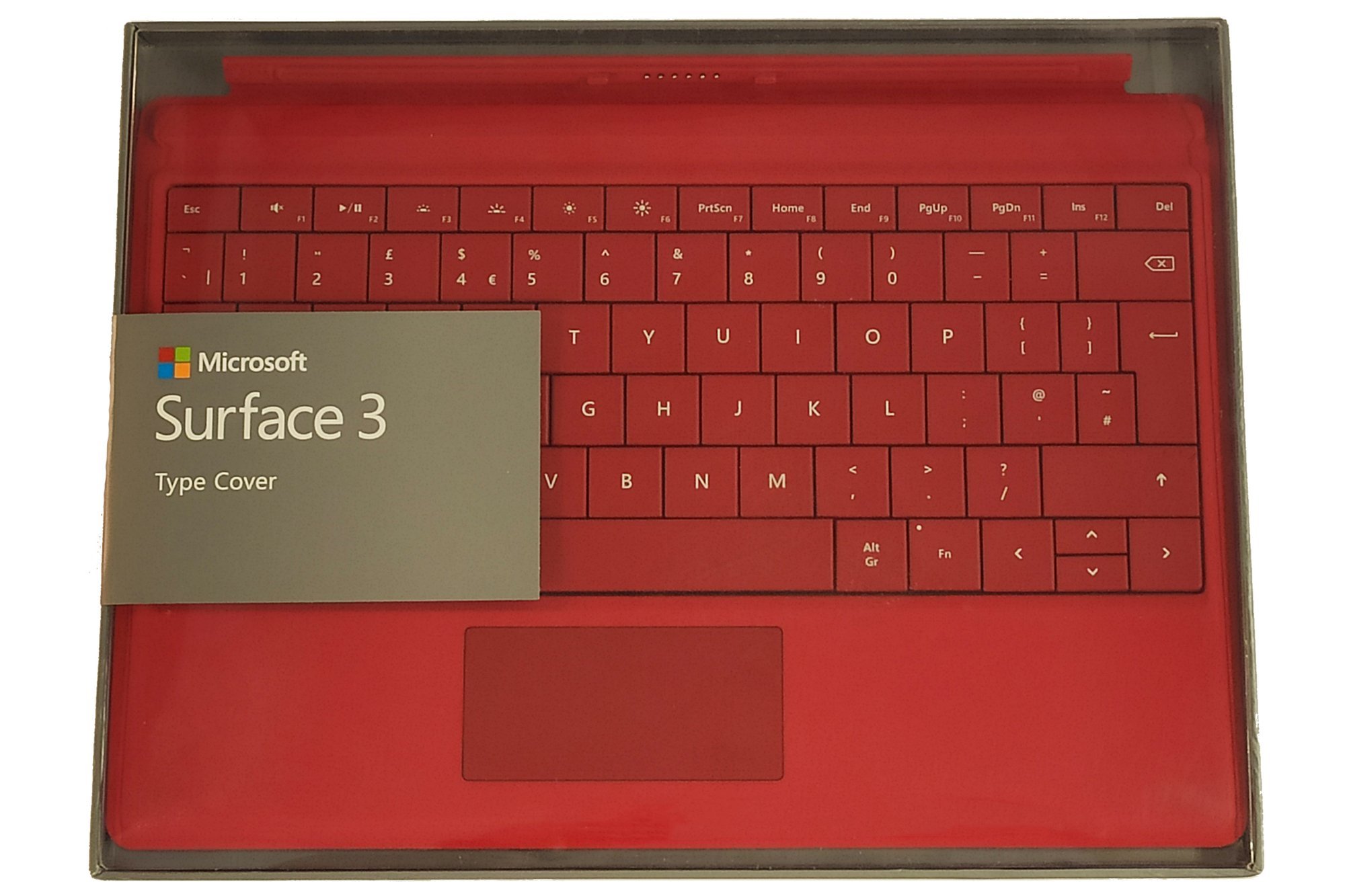 Keyboard Surface Type Cover 3 Red Grade B (British)