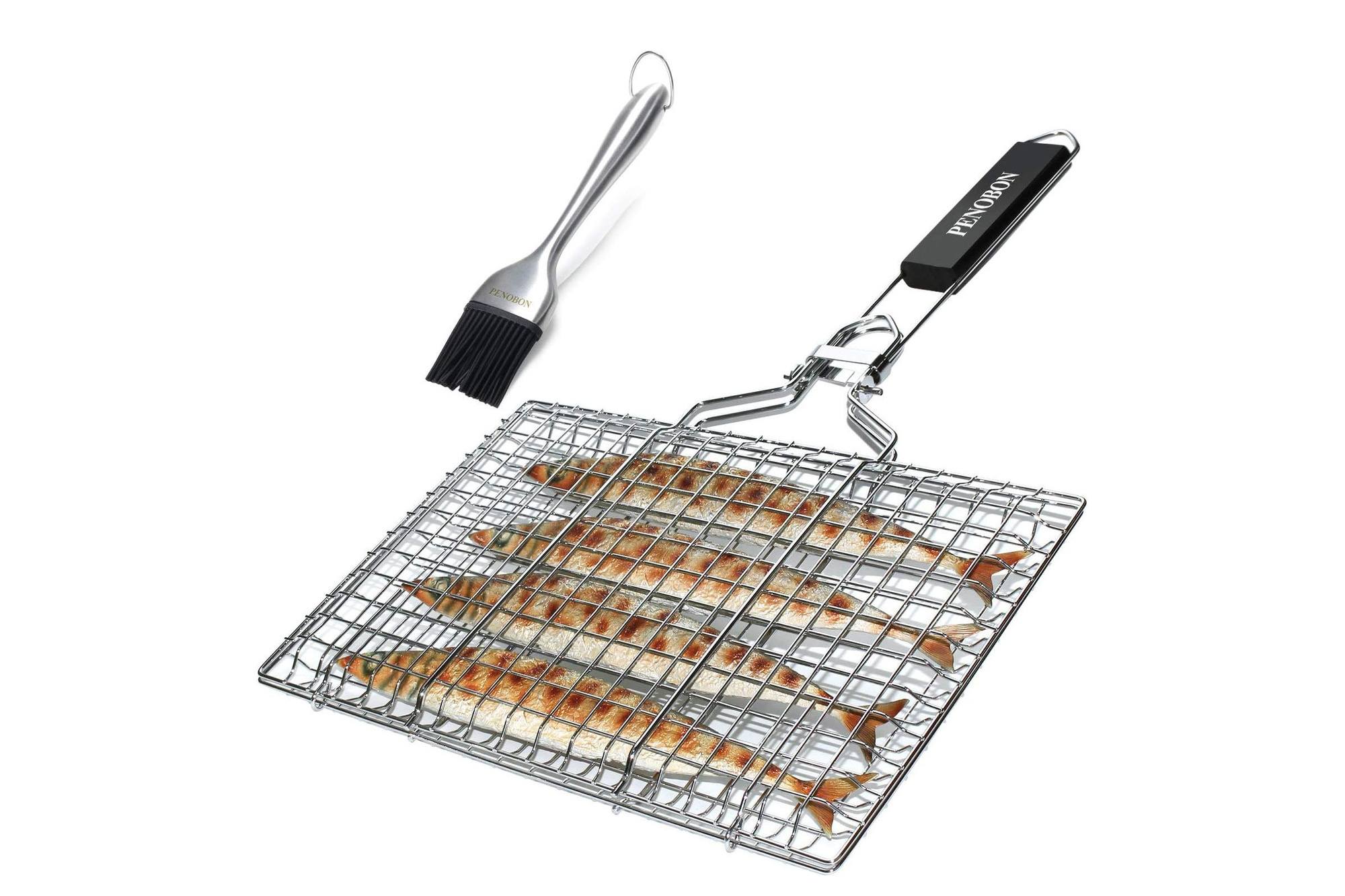 Penobon Stainless Steel Folding Grill Basket