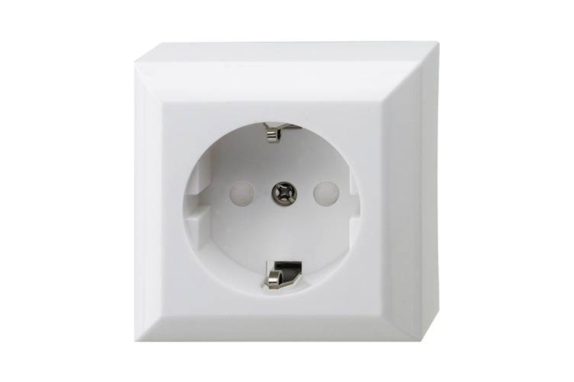 PlanoLuxe surface-mounted socket with increased contact protection