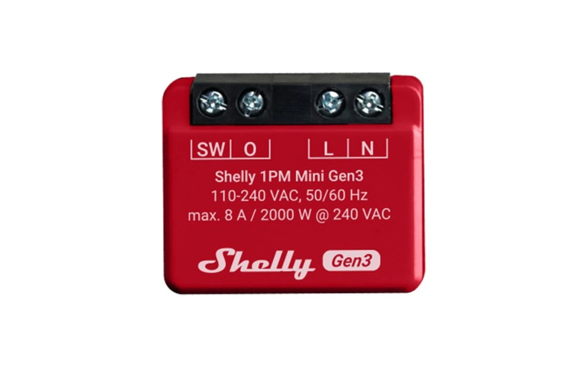 Shelly 1PM Mini Gen3 - 1x relay 240V/8A WiFi/Bluetooth