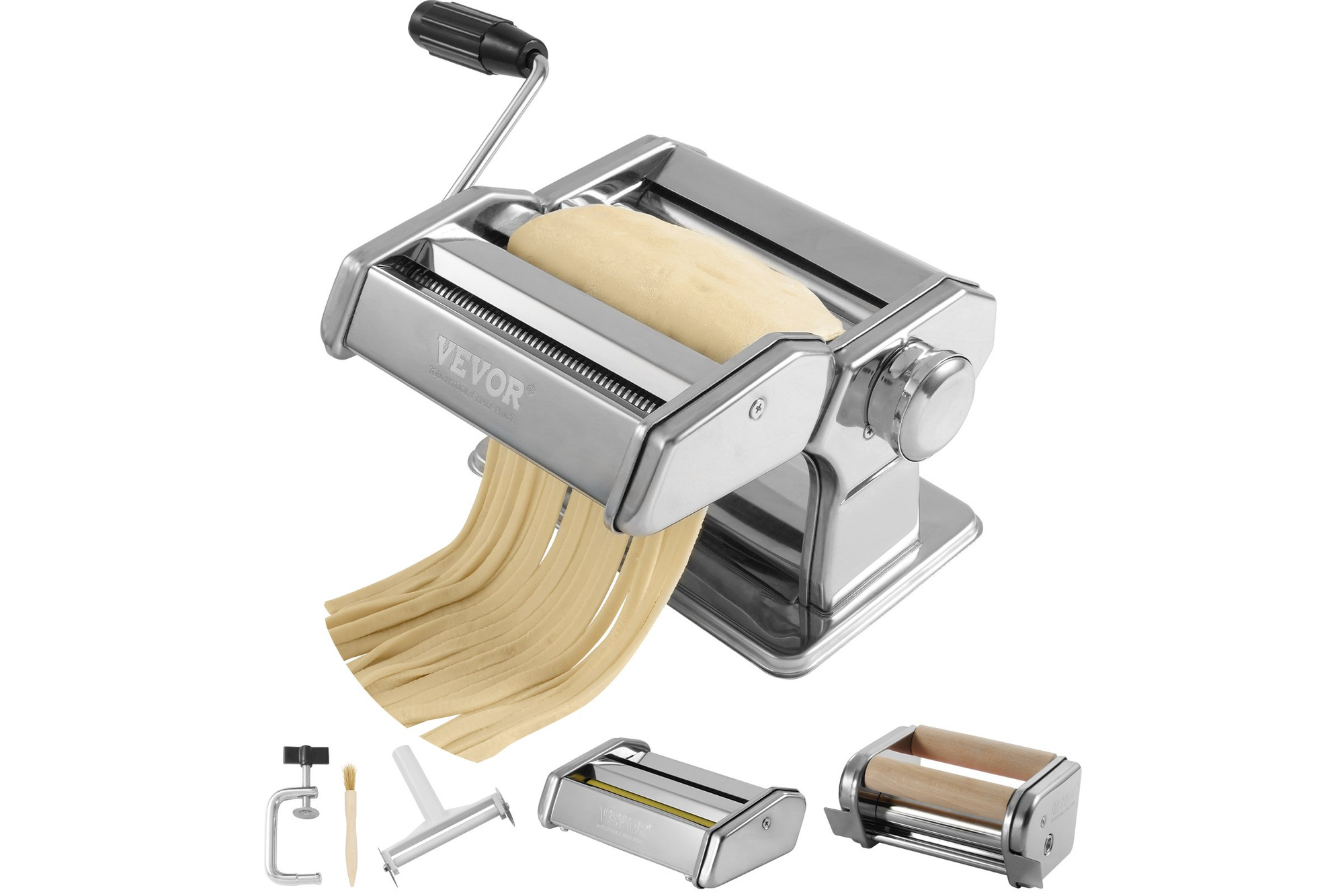 VEVOR Pasta machine 9 levels 0.3-3MM Stainless steel