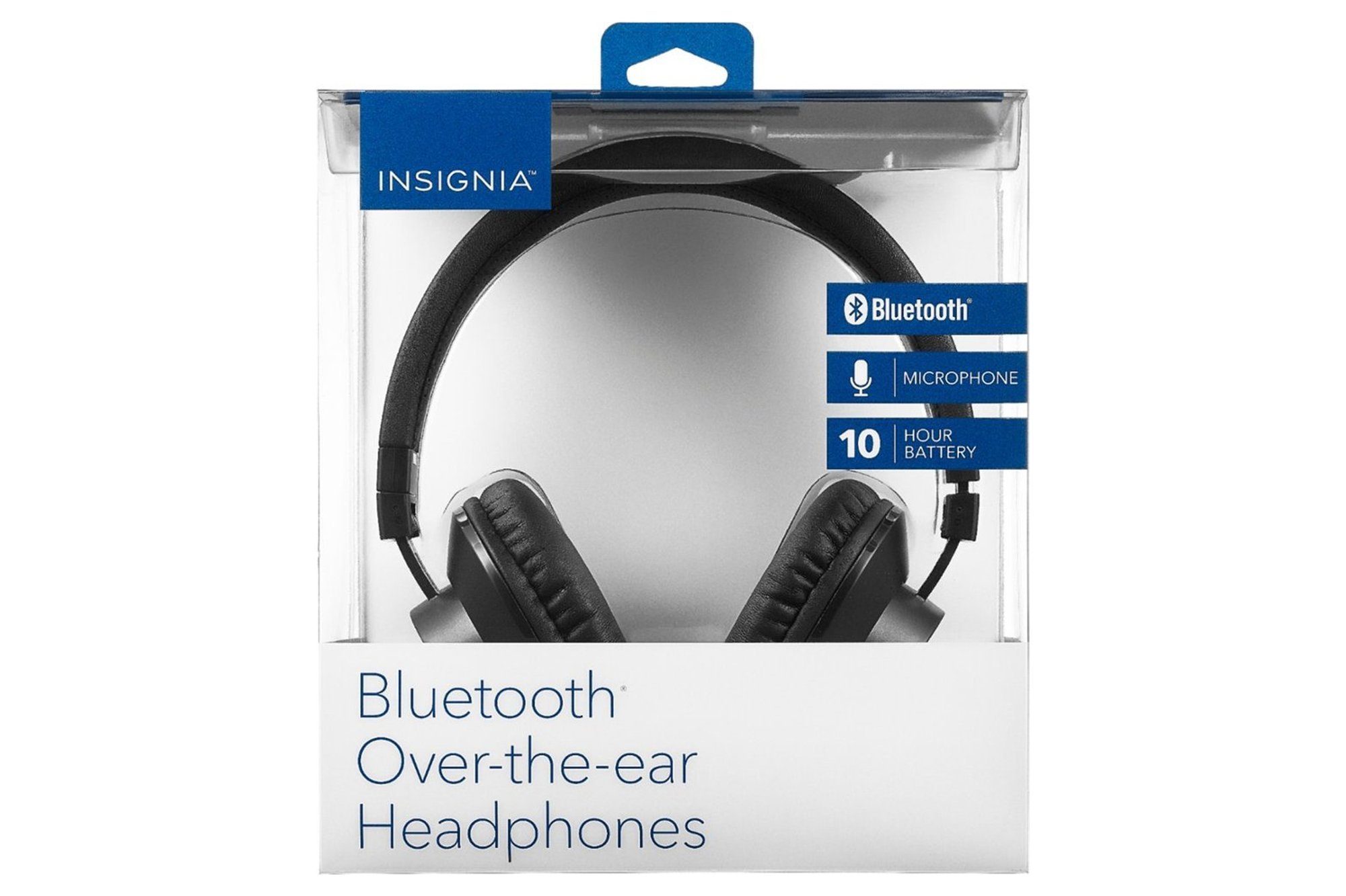 Insignia Wireless Over-the-Ear Headphones Black