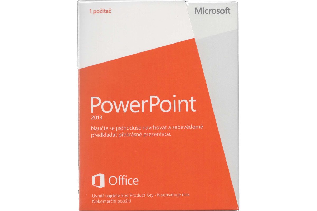 Neu OVP Microsoft Powerpoint 2013 Medialess NonCommercial 079-05933 Eurozone