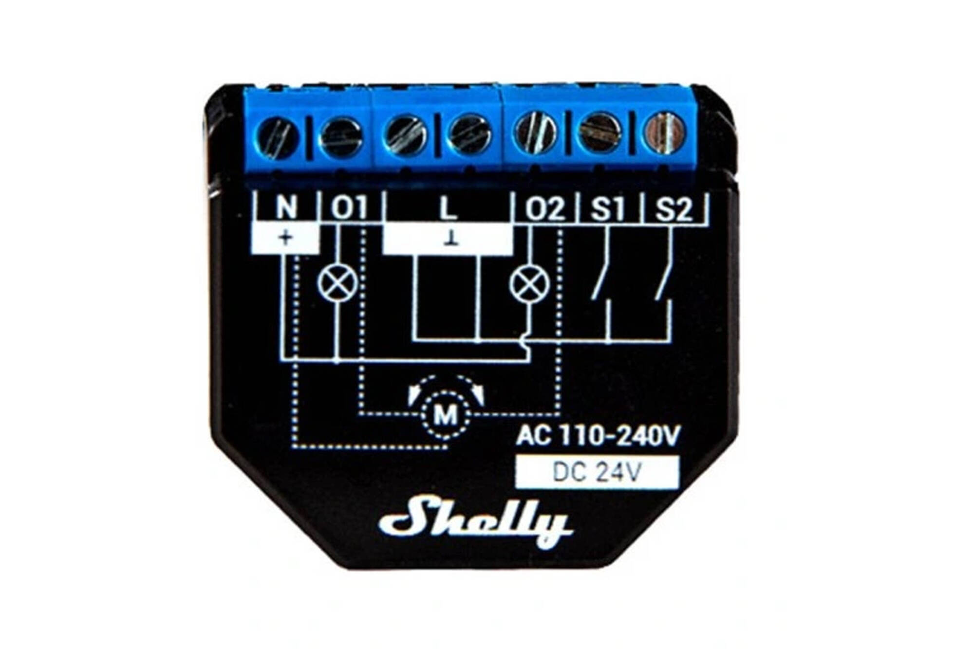 Shelly 2 PM Smart WiFi 2-Kanal BT-Fernbedienung