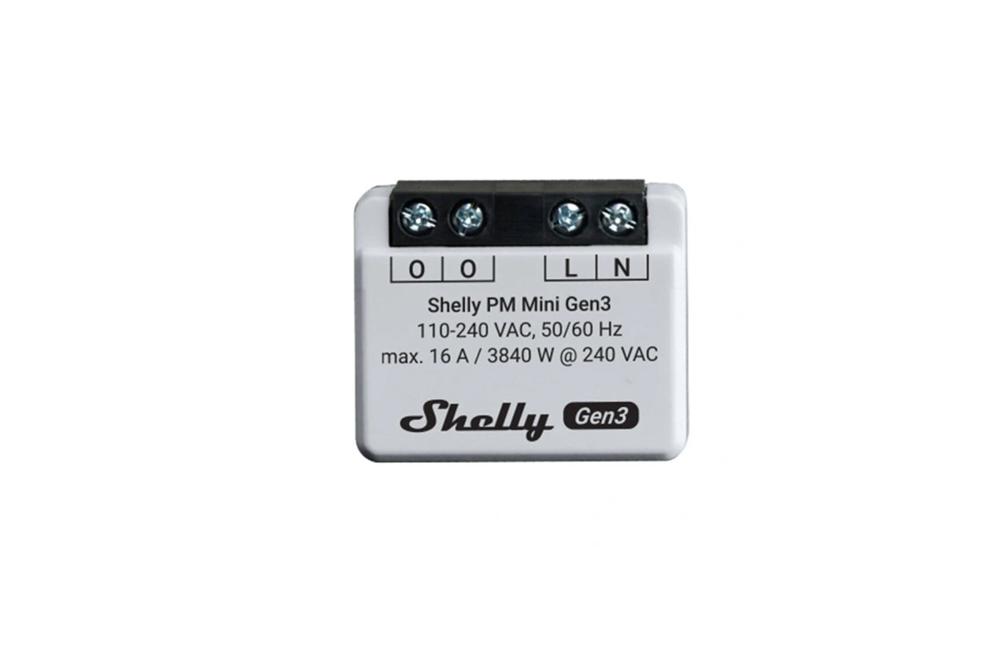 Shelly PM Mini Gen3 Smart WLAN/Bluetooth-Energiemessgerät