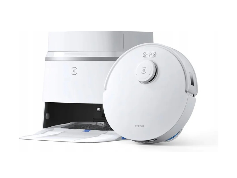 Ecovacs Deebot T30 Pro Omni white robot vacuum cleaner and mop