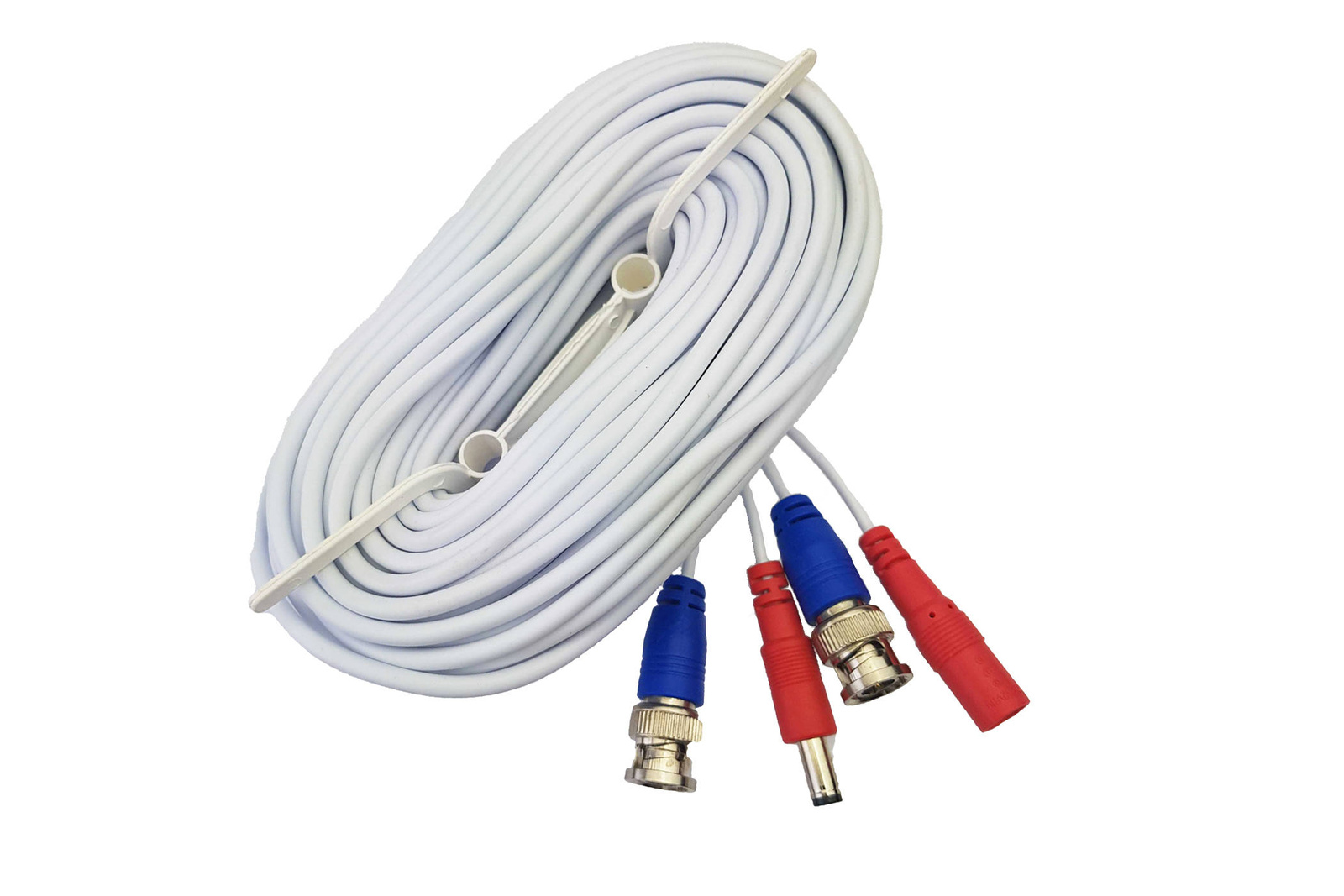 Power & Video CCTV Camera Cable White 20m BNC/DC