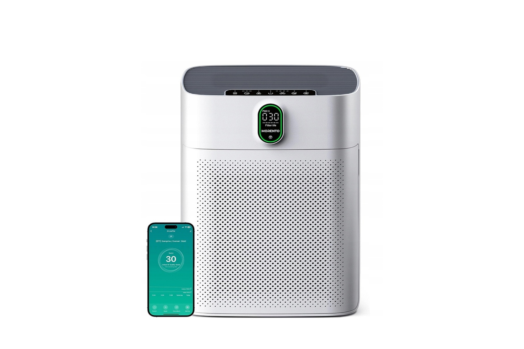 Morento HY4866-WF Oczyszczacz powietrza HEPA CADR 300m³/h Wi-Fi