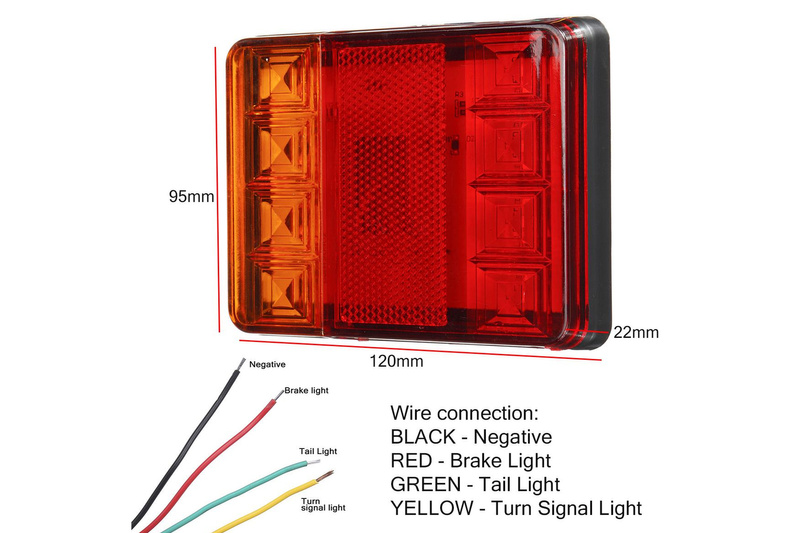 2x Lampa stop kierunki 8LED 24V