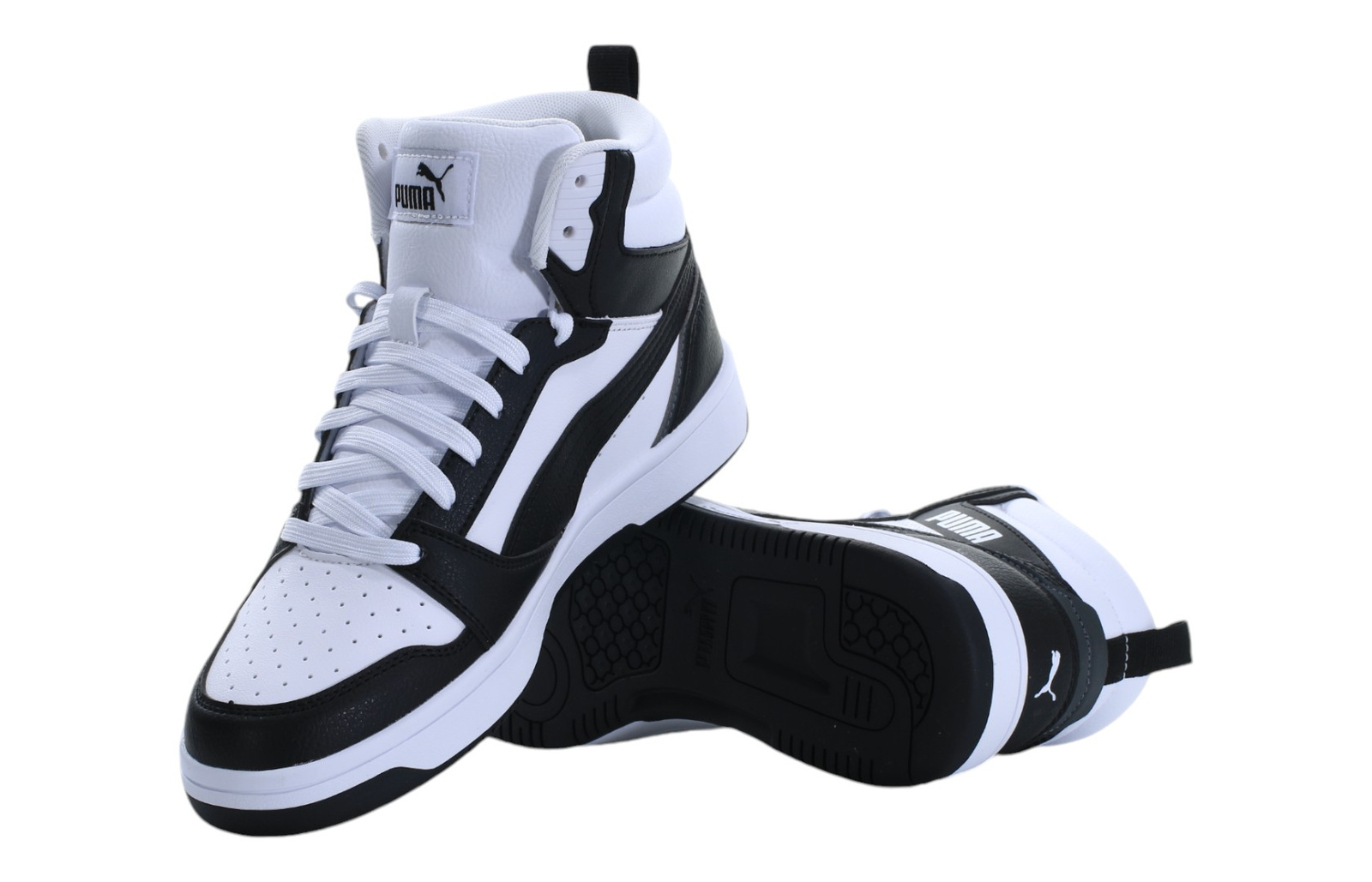 Buty młodzieżowe Puma Rebound V6 Mid Jr 393831 01