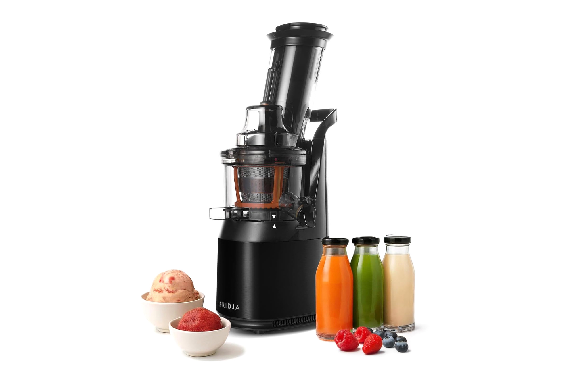Fridja F1900 Slow Juicer 240W Stainless Steel Black