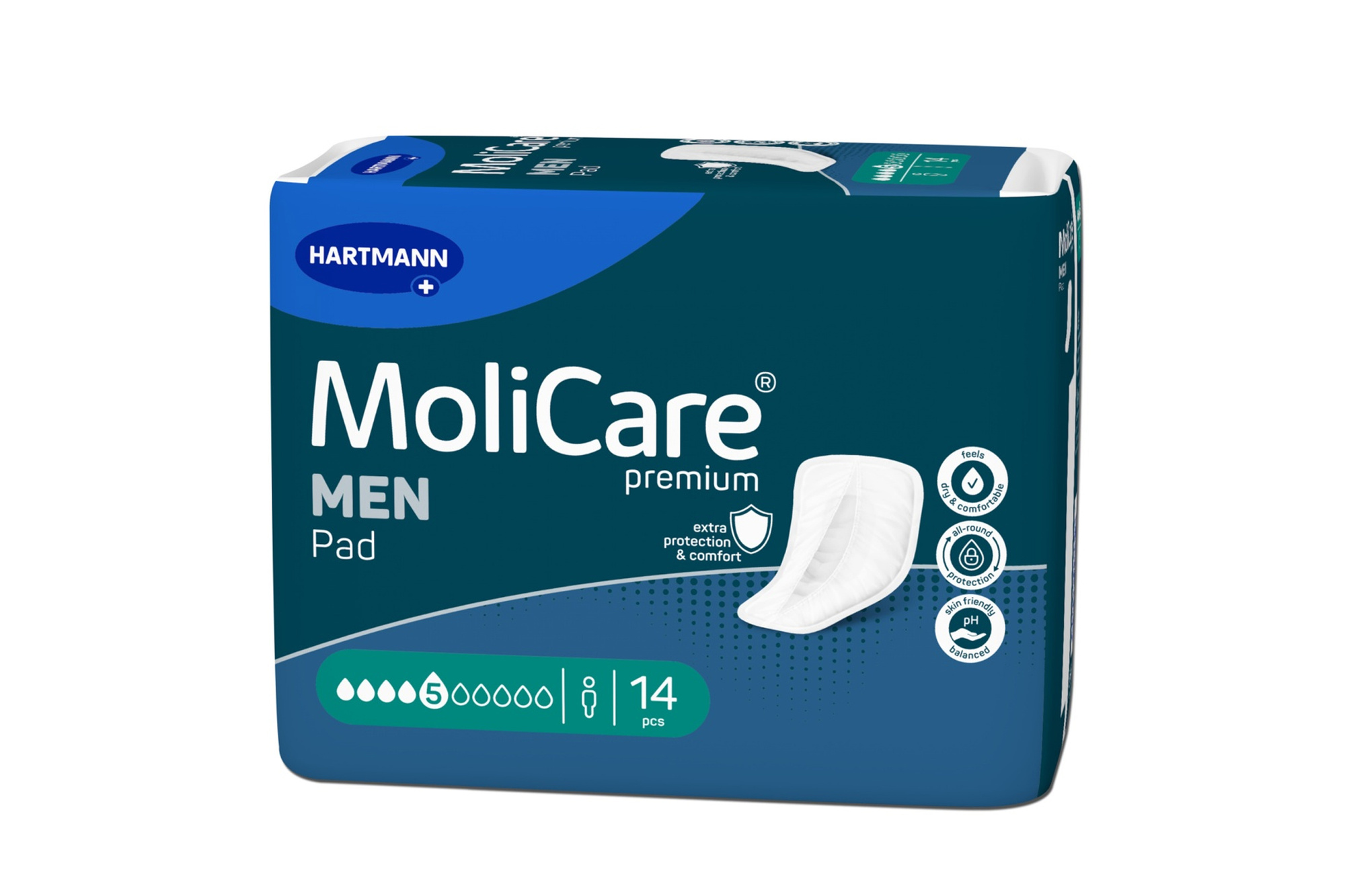 MoliCare Premium Men Pad 5 Kropli Wkłady chłonne dla mężczyzn 14 szt.