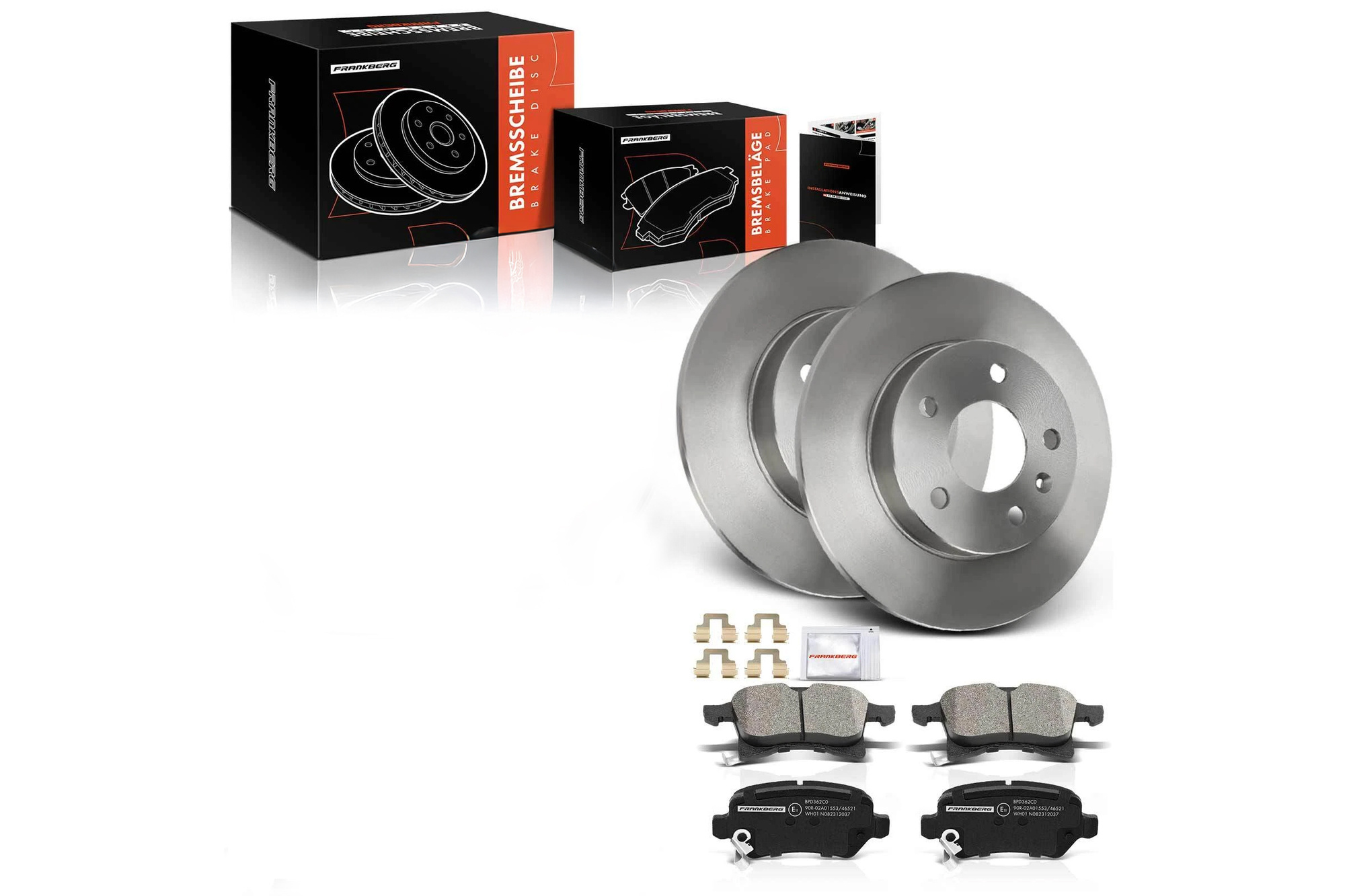 Bremsscheiben & Bremsbeläge Hinten Opel Astra Meriva Zafira