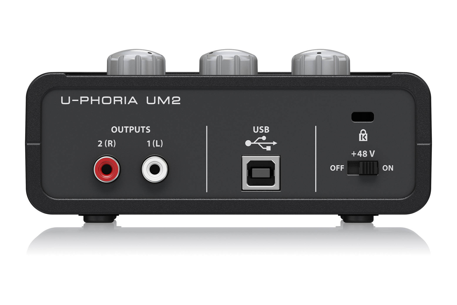 2x2 USB Audio Interface with Mic Preamplifier Behringer U-Phoria UM2