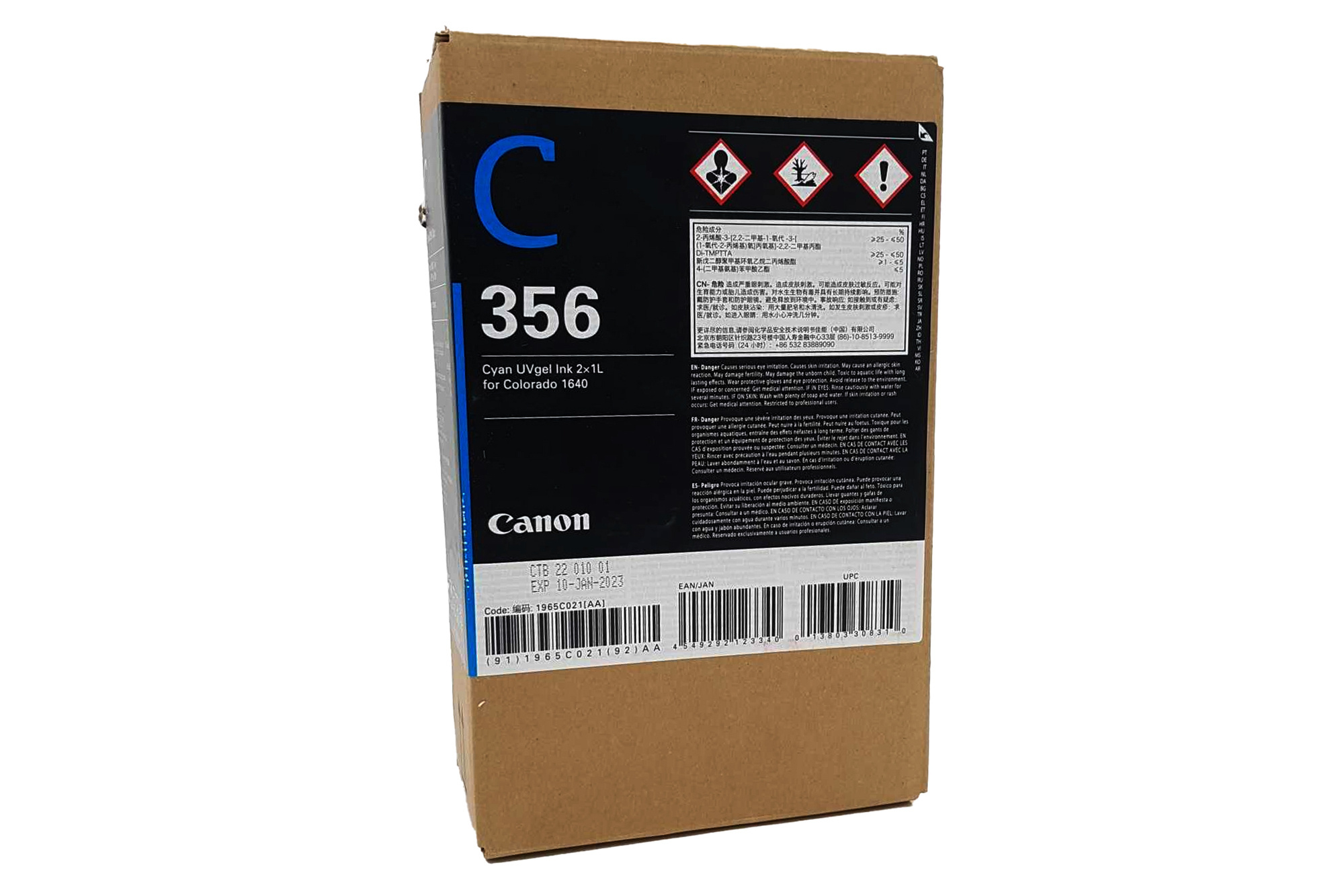 Canon UVgel 356 Cyan Tinte 2x1L