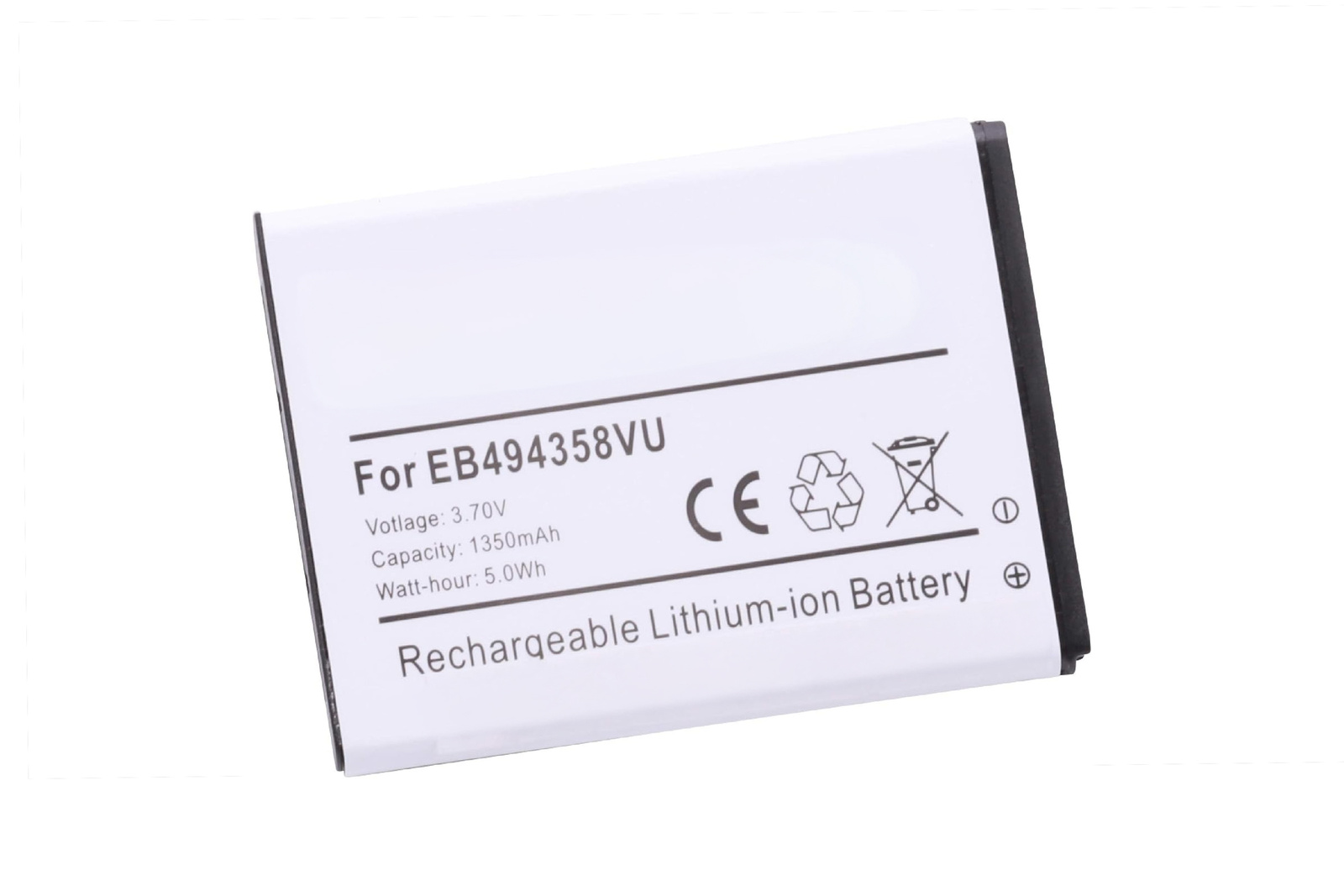 Akku für Samsung Galaxy Ace Gio S5830 EB494358VU 1350mAh