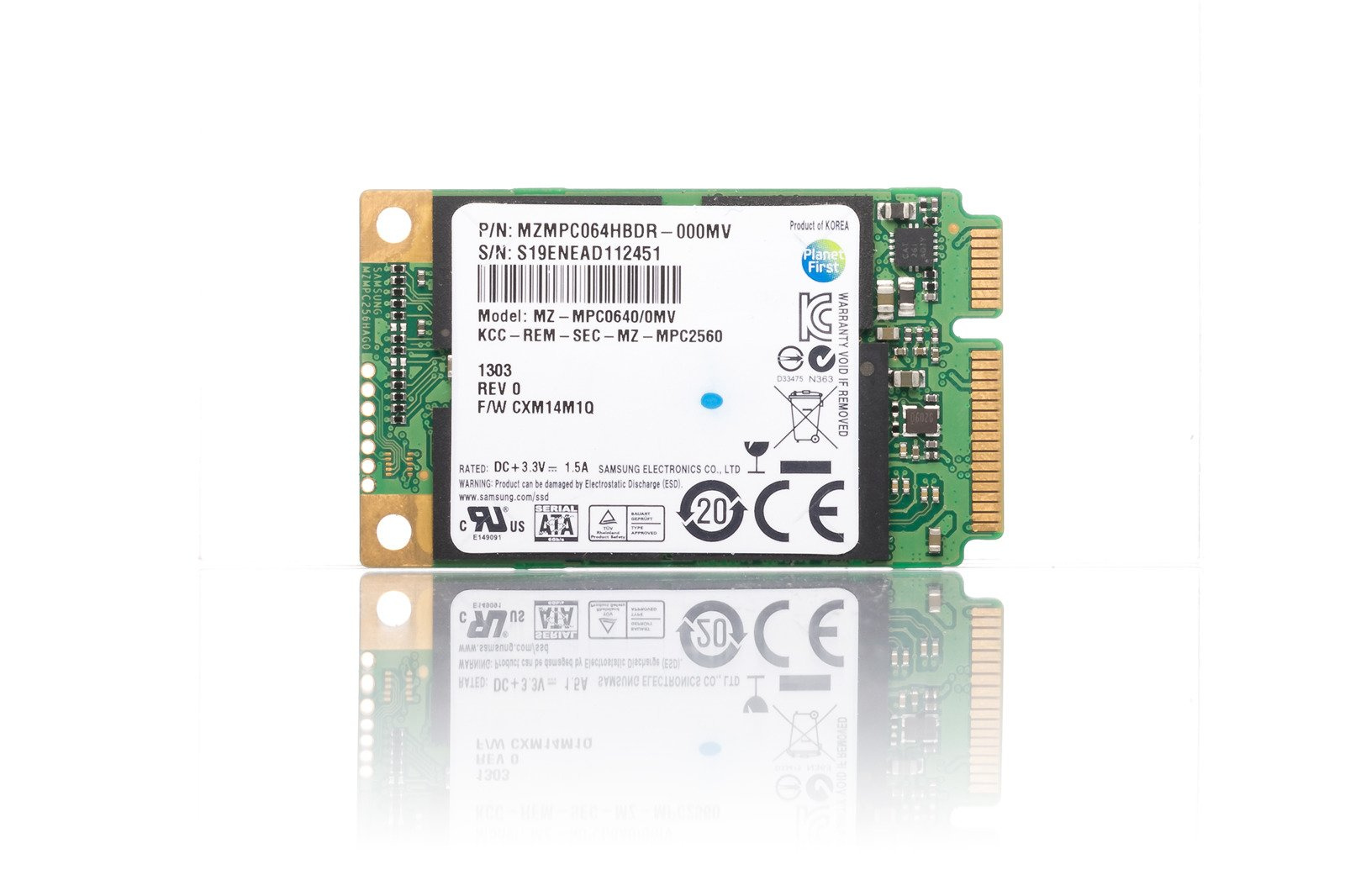Samsung SSD Solid State Drive 64GB mSATA MZMPC064HBDR-000D1