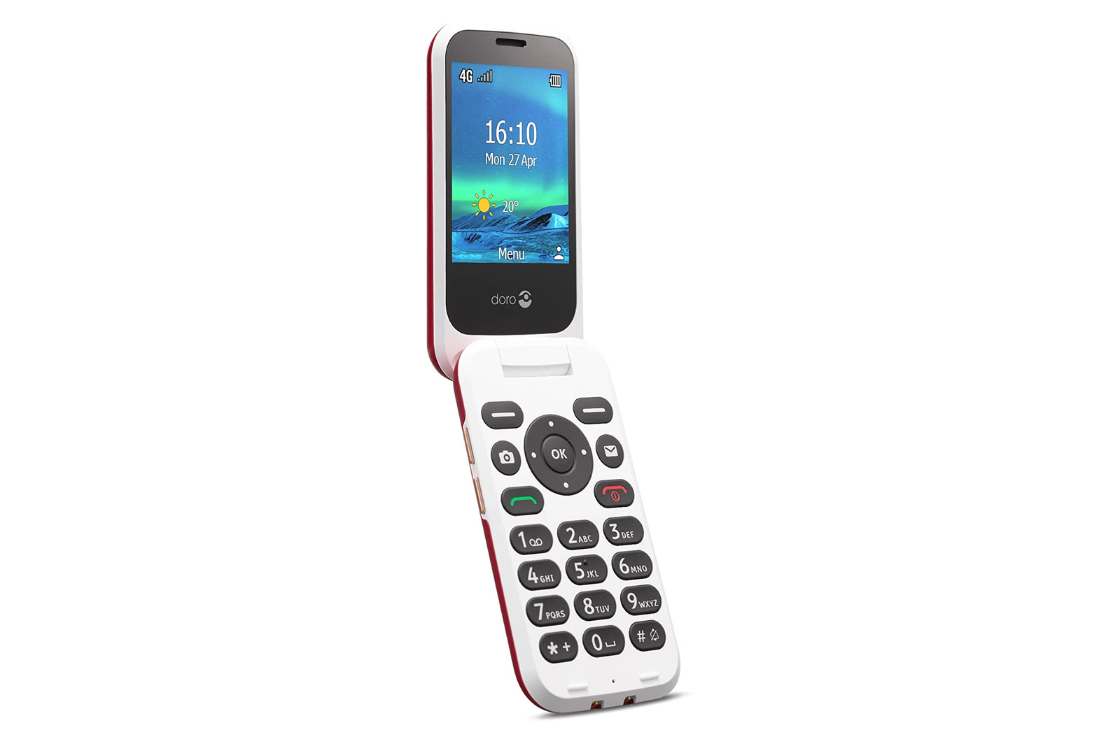 Doro 6881 4G LTE Red Mobile Phone