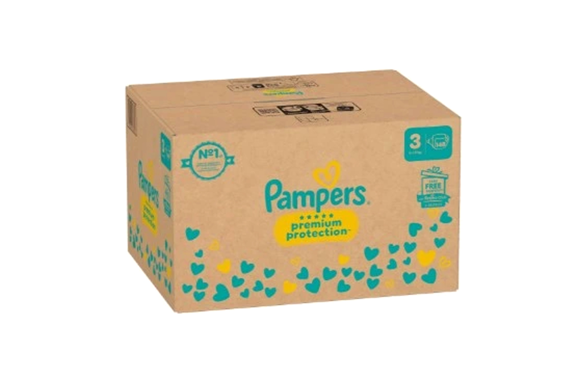 Pampers Premium Protection Rozmiar 3 (6–10 kg) 148 szt.