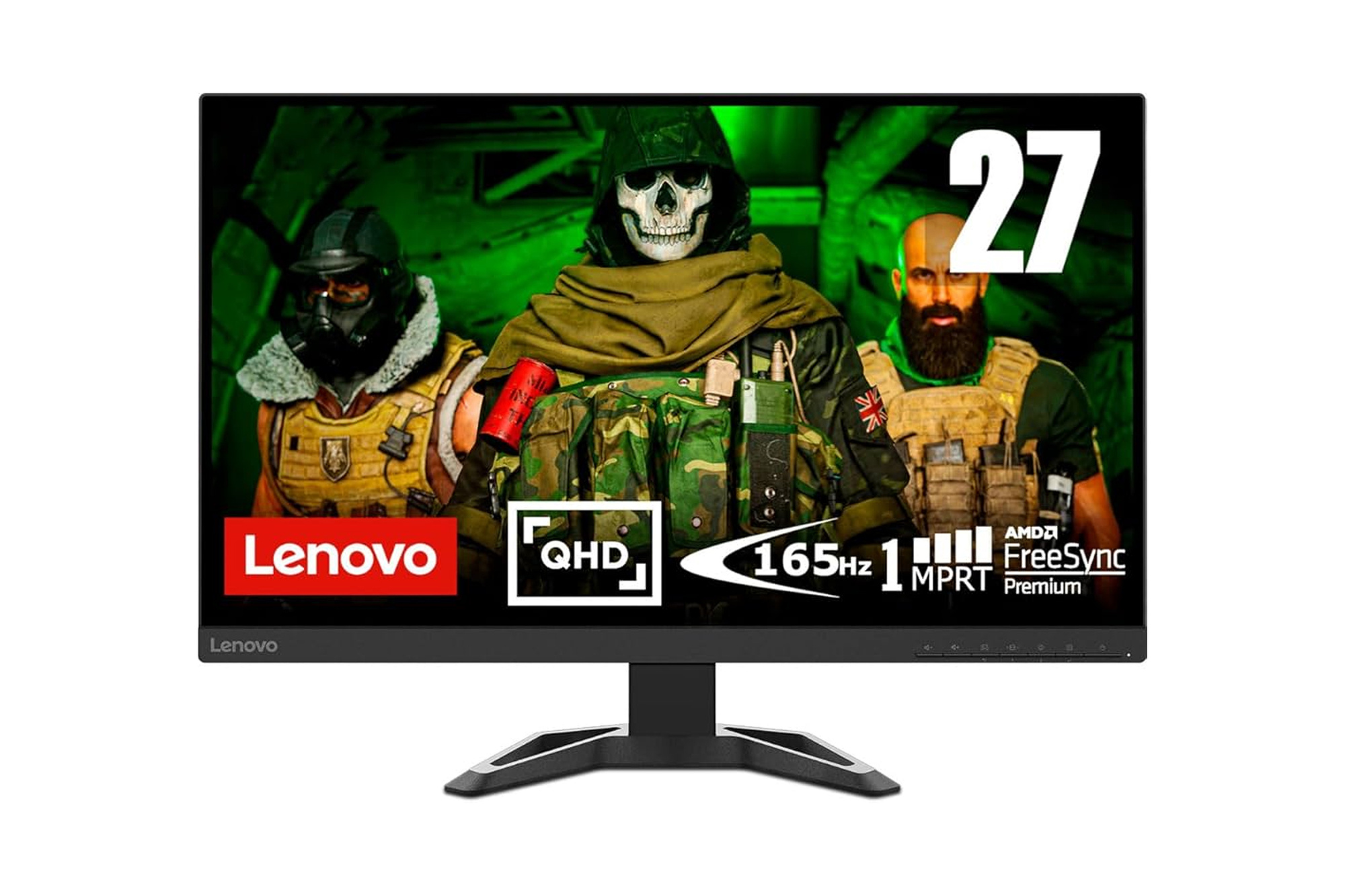 Lenovo G27q-30 27 Inch Gaming Monitor VA WQHD 165Hz 1ms Speakers