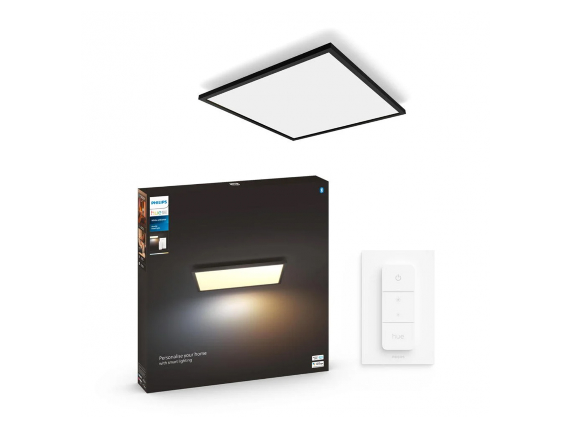Panel LED Philips Hue Aurelle 60x60 cm 39W 3550lm CCT Czarny